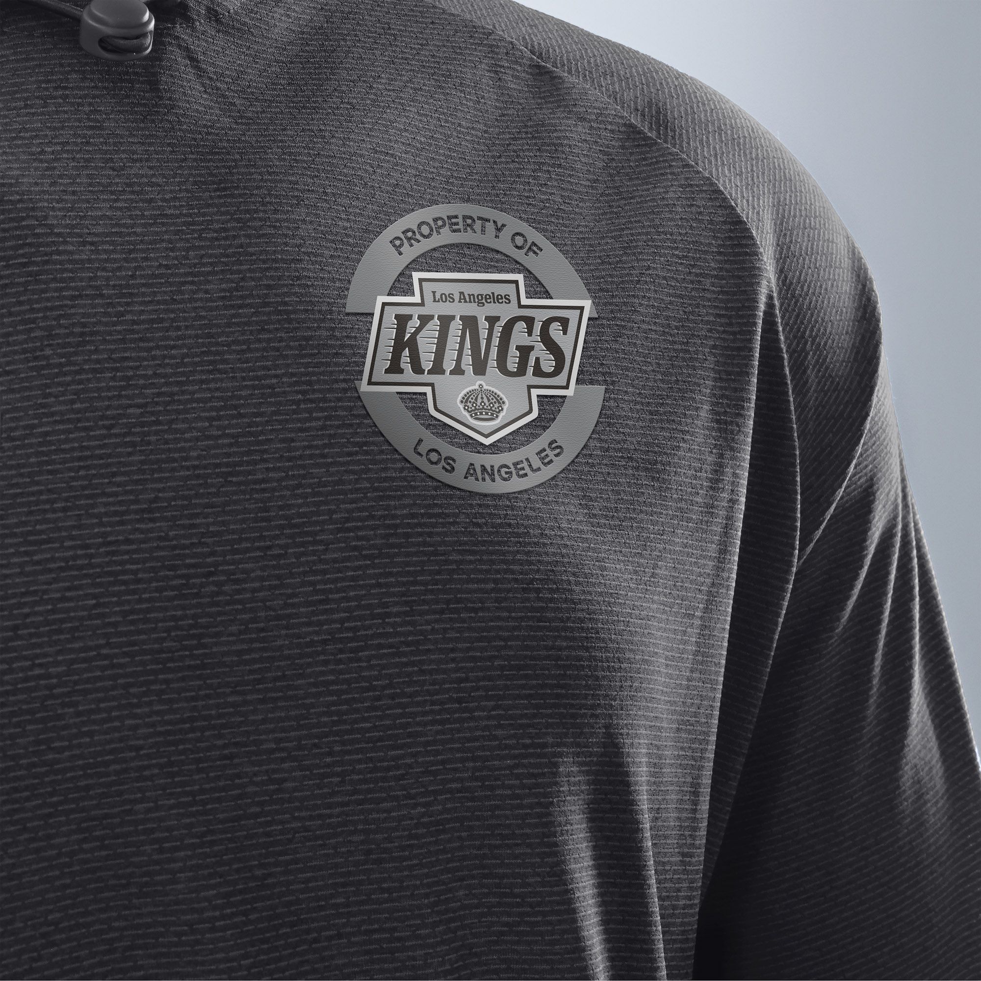NHL Men's Los Angeles Kings Grey Rink Lightweight Pullover Hoodie product image