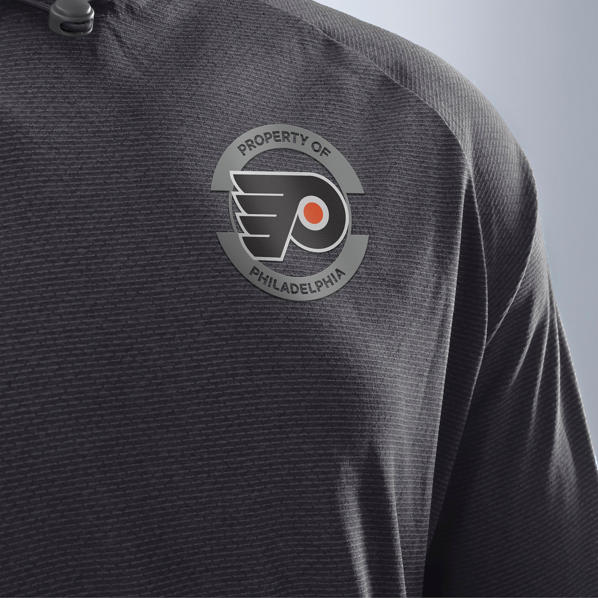 NHL Men's Philadelphia Flyers Grey Rink Lightweight Pullover Hoodie product image