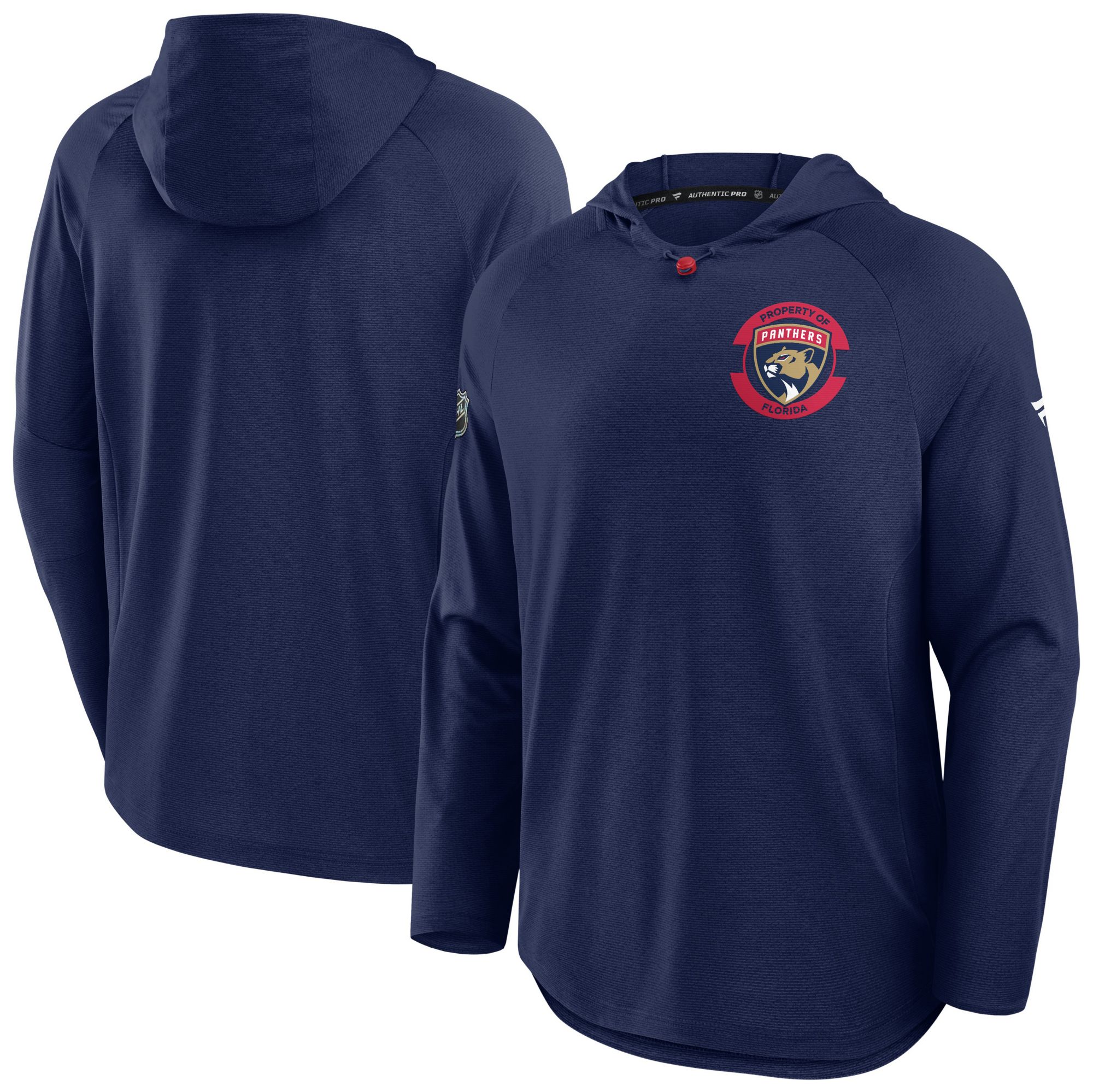 NHL Men's Florida Panthers Navy Rink Lightweight Pullover Hoodie product image