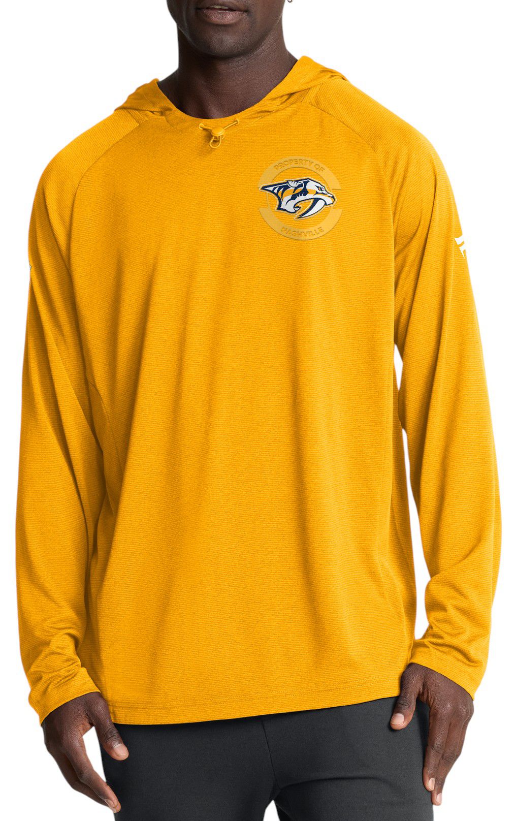 NHL Men's Nashville Predators Yellow Rink Lightweight Pullover Hoodie product image