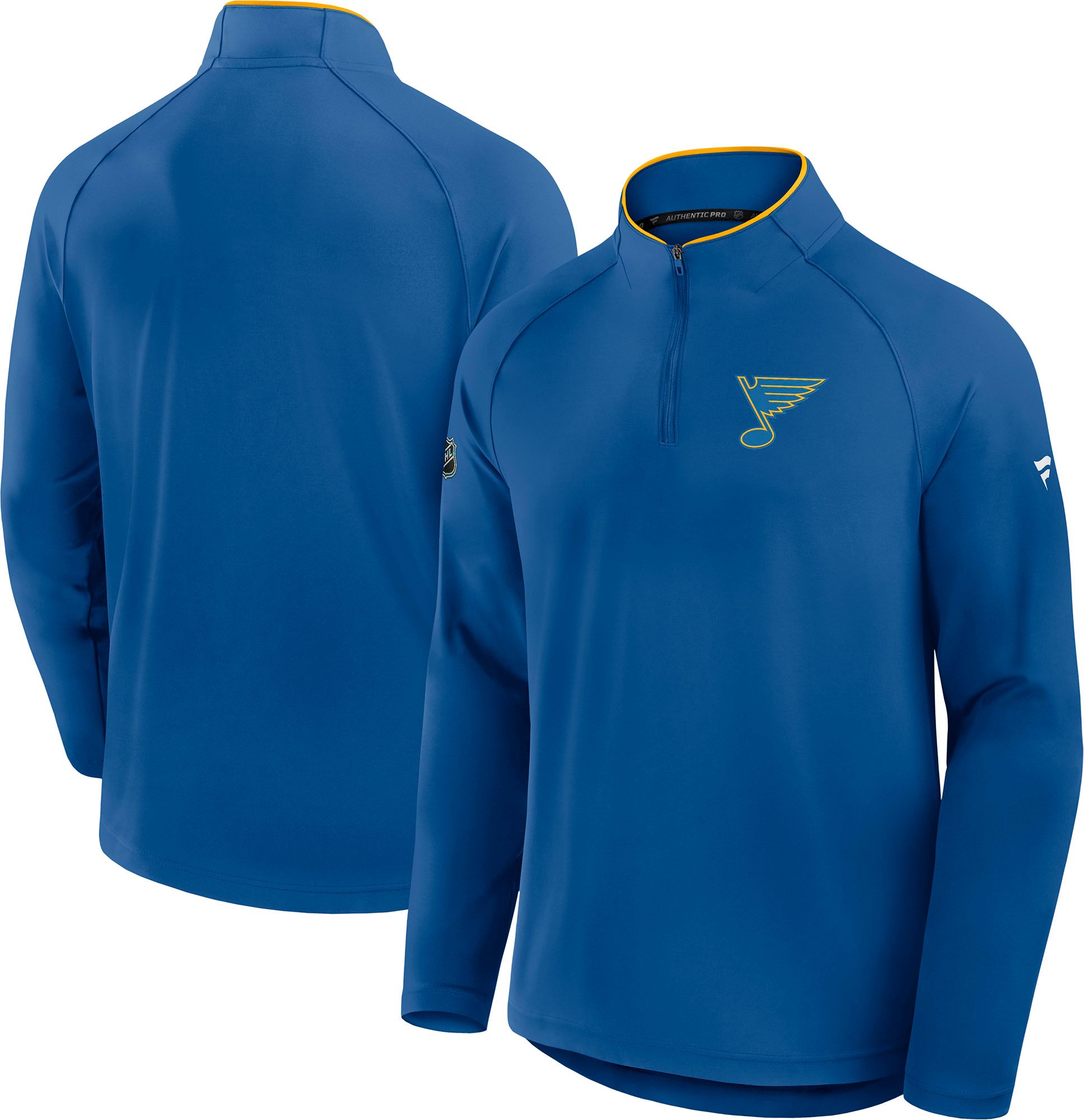 NHL Men's St. Louis Blues Blue Rink Training Quarter-Zip Pullover product image
