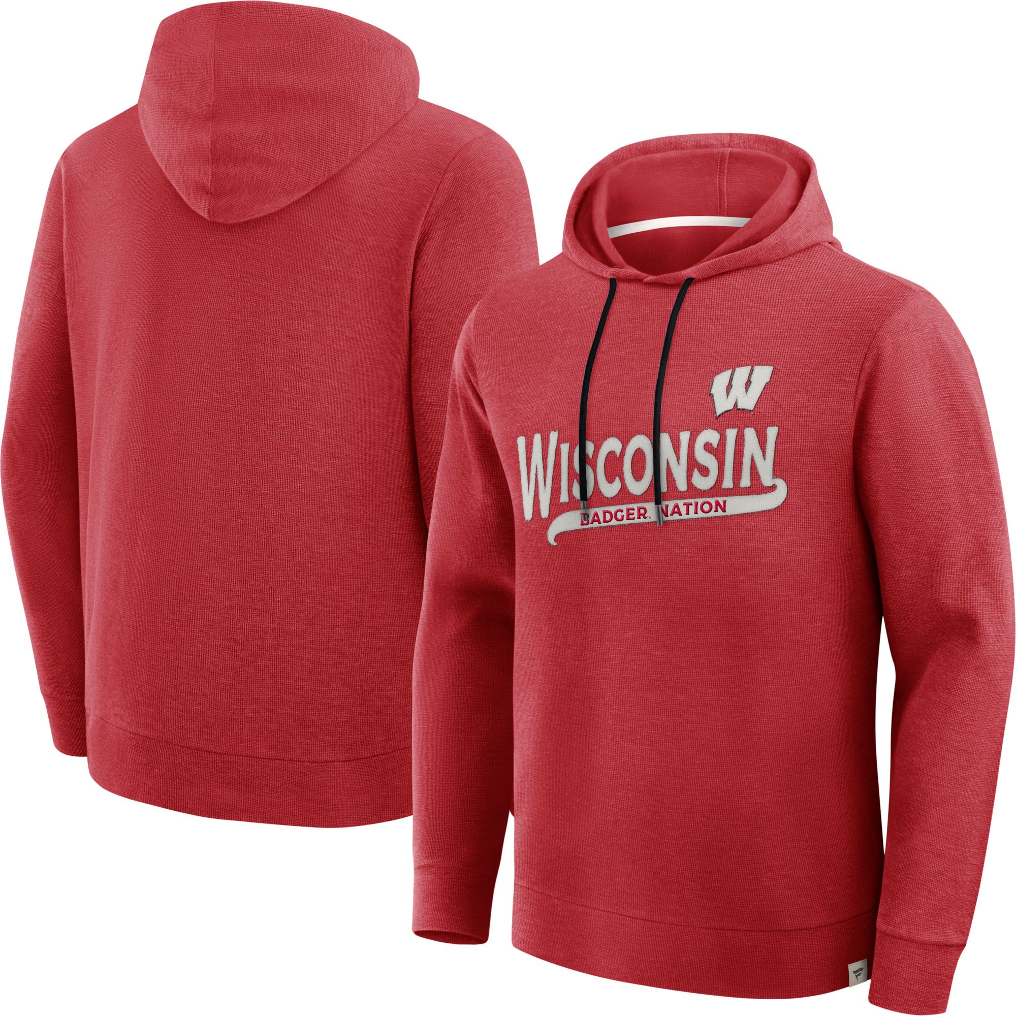 NCAA Men's Wisconsin Badgers Red Huddle Long Sleeve Pullover Hoodie product image
