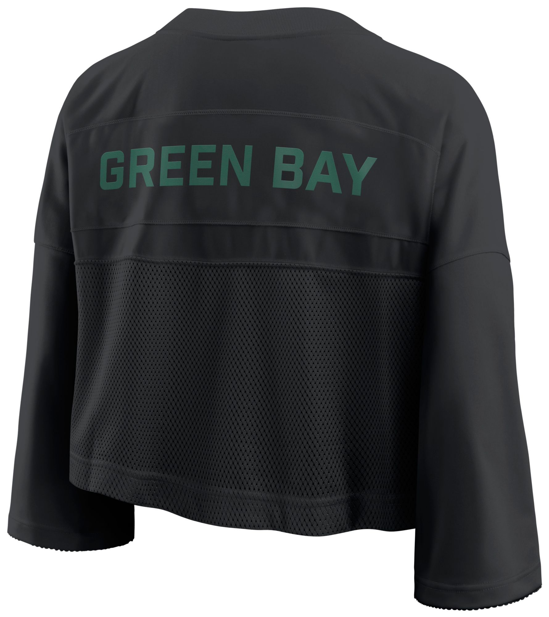 Nike Women's Green Bay Packers Black Cropped Replica Jersey product image