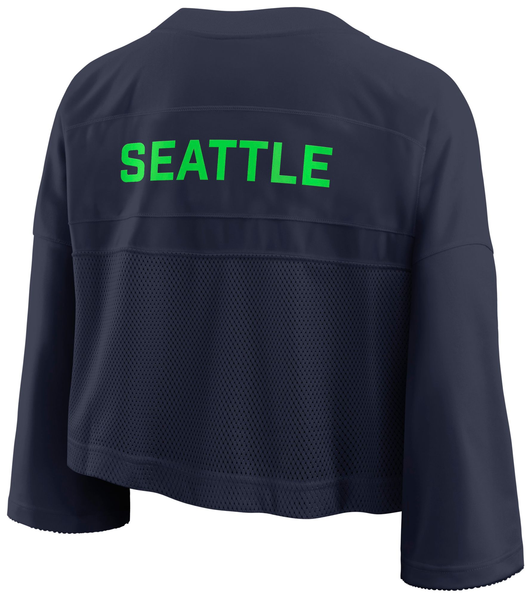 Nike Women's Seattle Seahawks College Navy Cropped Replica Jersey product image