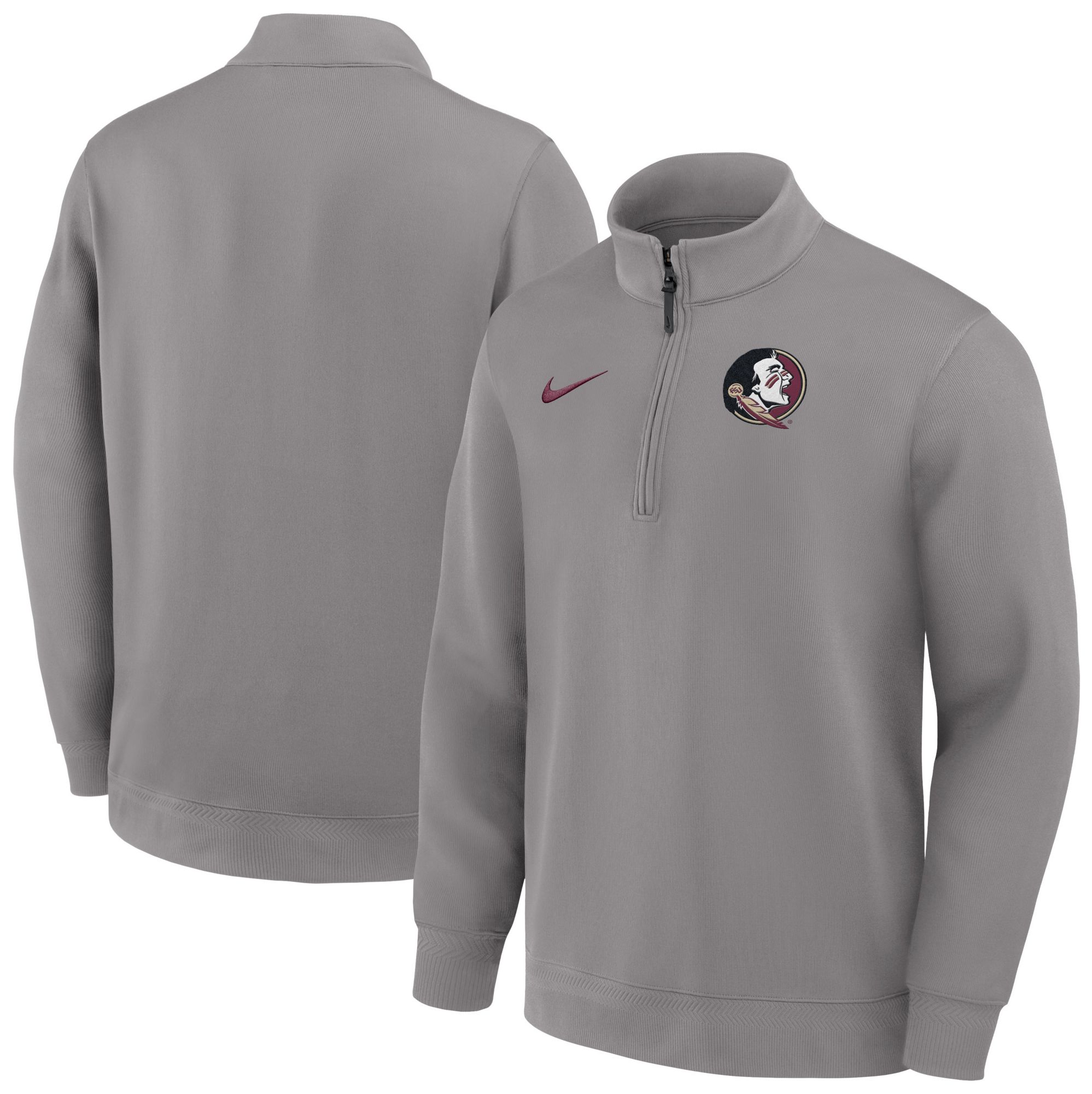 Nike Men's Florida State Seminoles Dust Coaches Dri-FIT Half-Zip Jacket product image