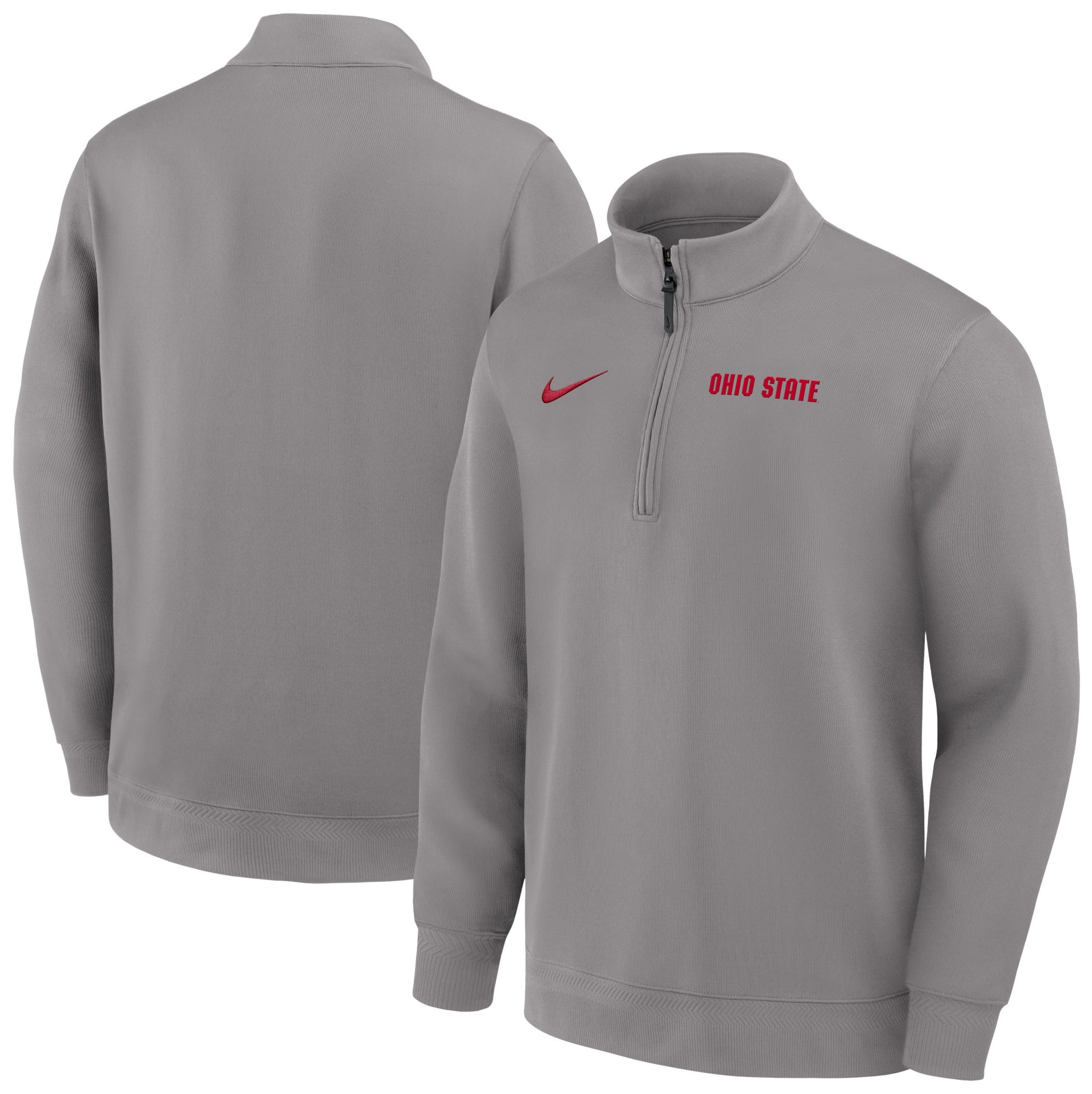 Nike Men's Ohio State Buckeyes Dust Coaches Dri-FIT Half-Zip Jacket product image
