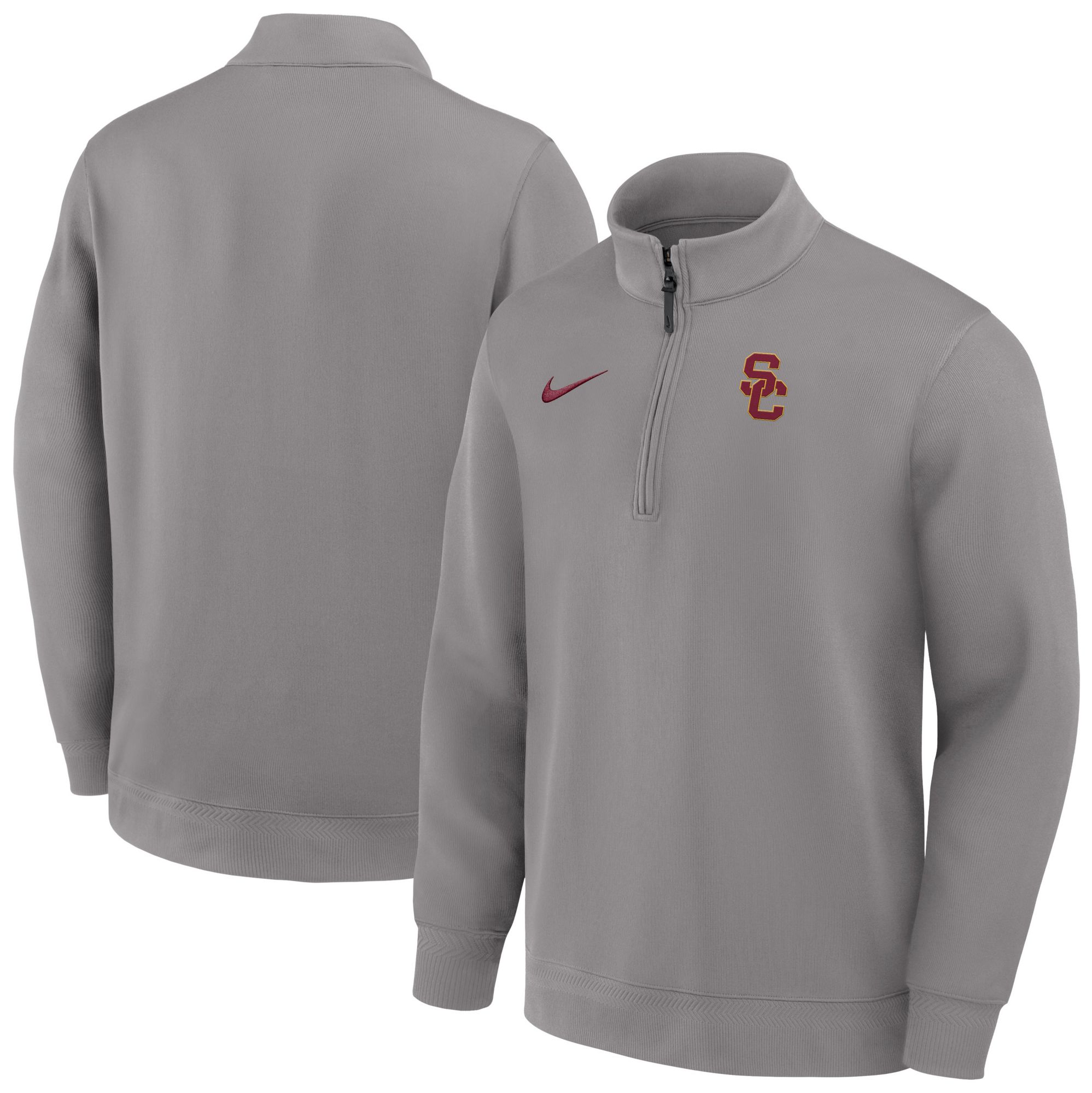 Nike Men's USC Trojans Dust Coaches Dri-FIT Half-Zip Jacket product image