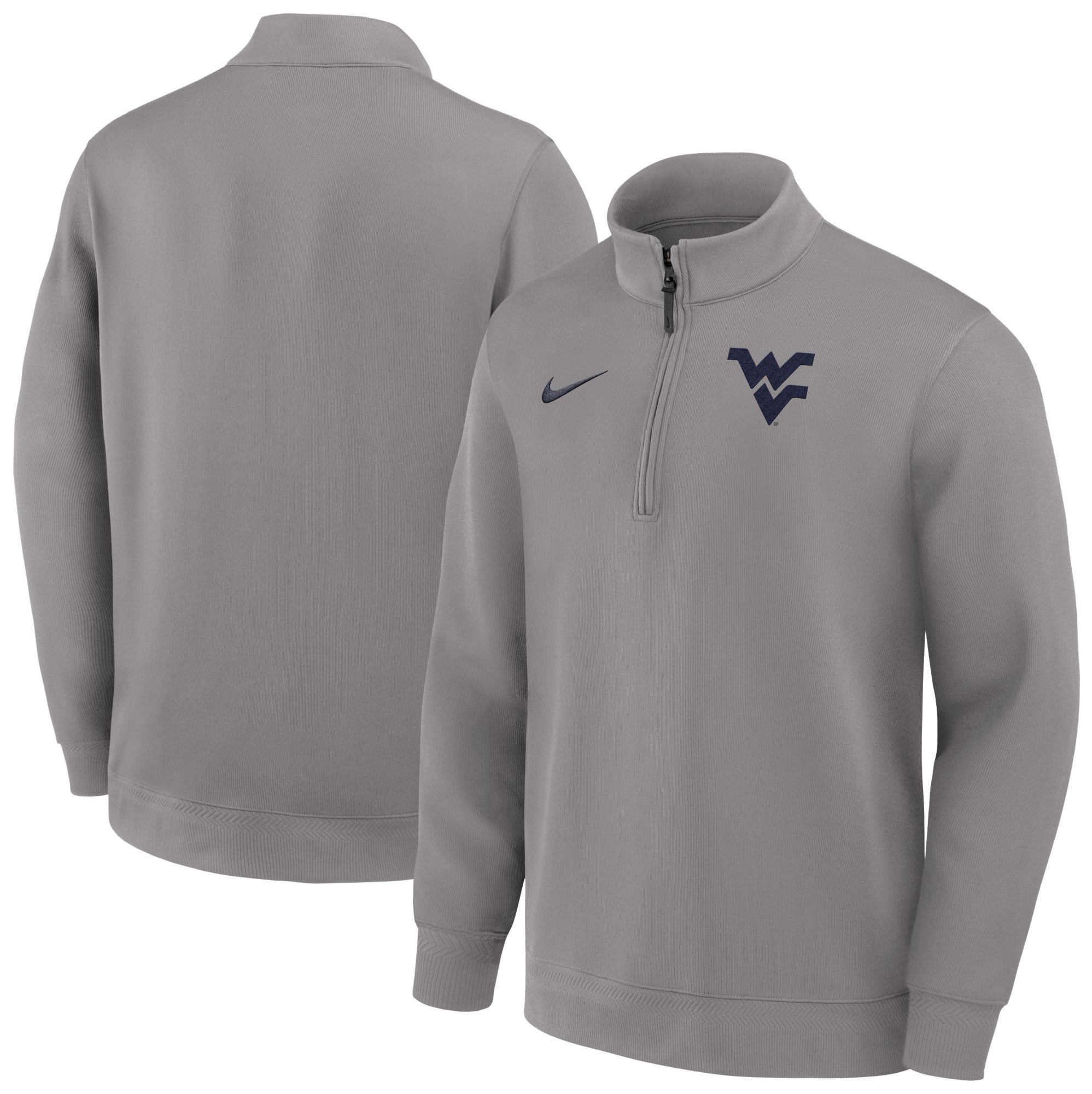 Nike Men's West Virginia Mountaineers Dust Coaches Dri-FIT Half-Zip Jacket product image