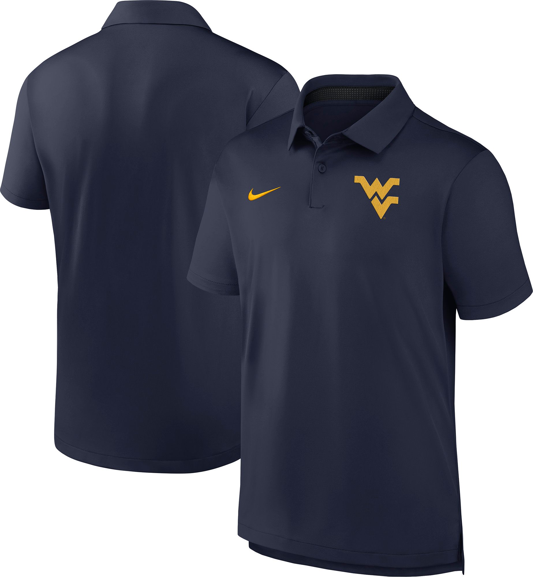 Nike Men's West Virginia Mountaineers College Navy Tour Polo product image