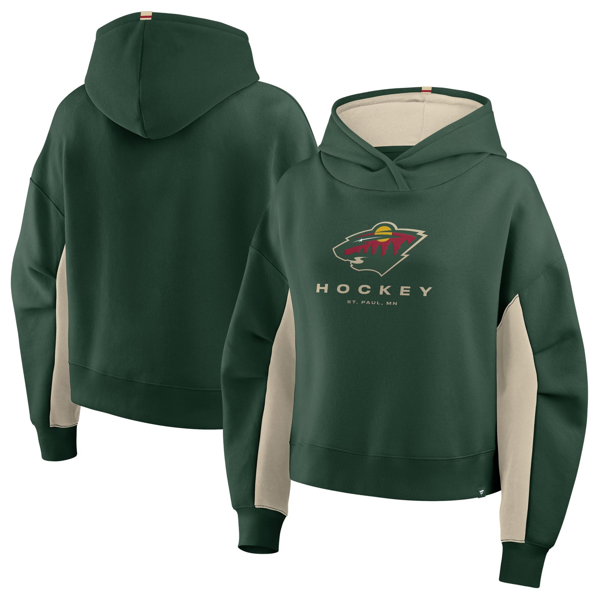 NHL Women's Minnesota Wild Green Fleece Pullover Hoodie product image