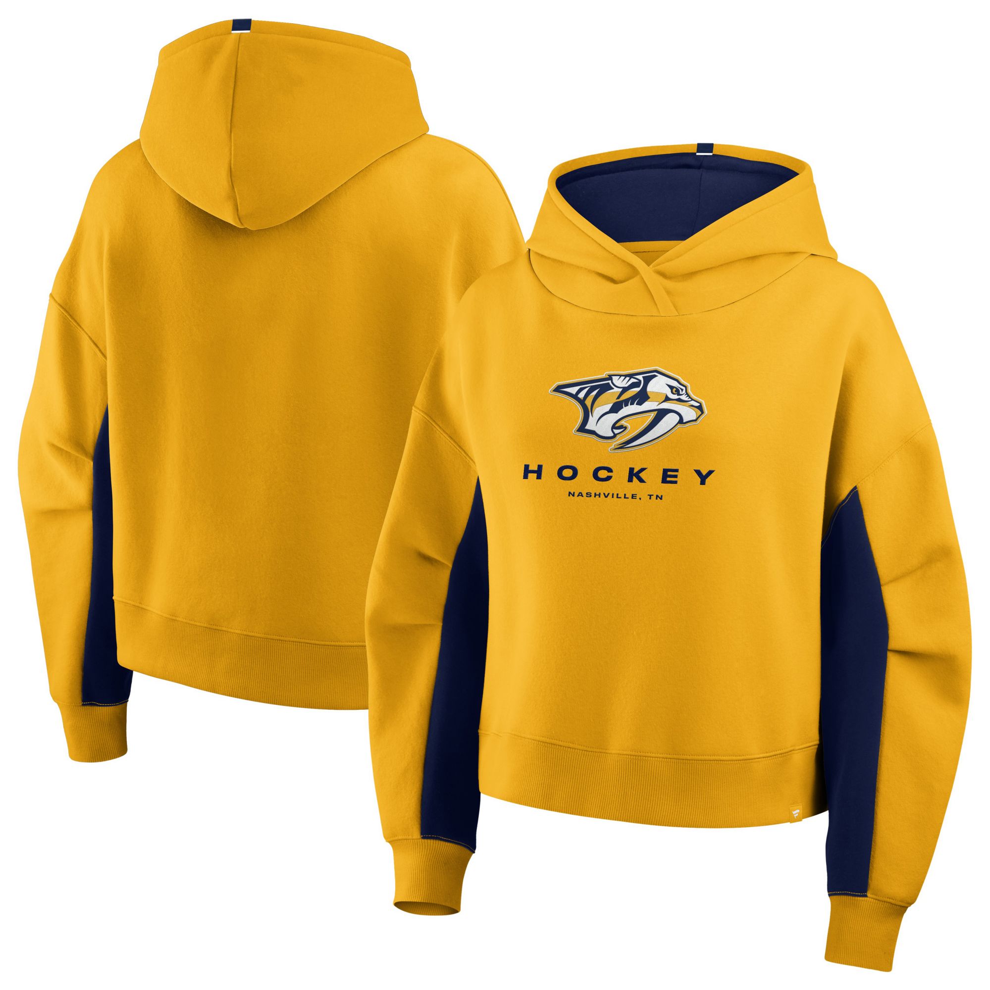 NHL Women's Nashville Predators Yellow Fleece Pullover Hoodie product image