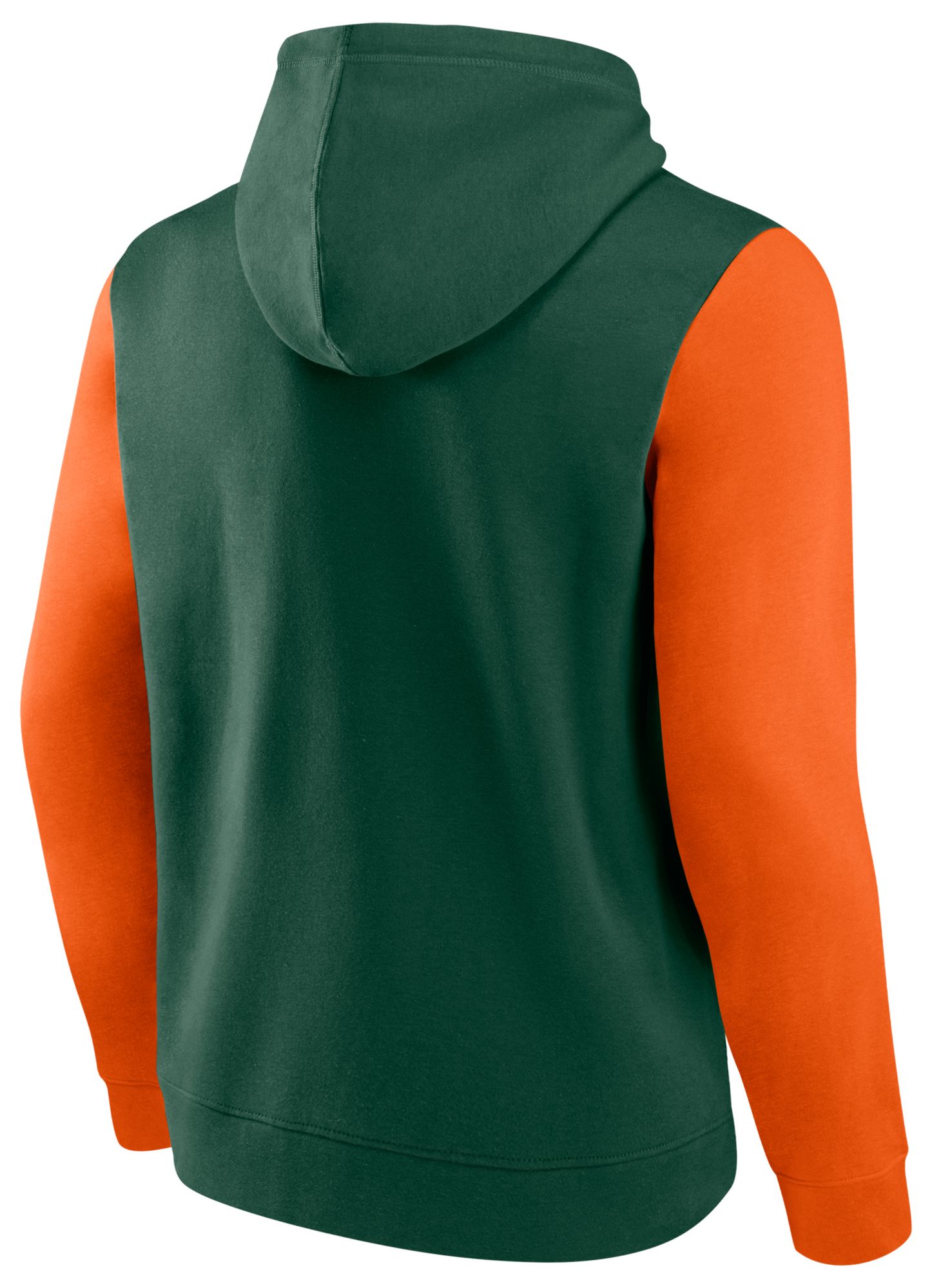 NCAA Men's Miami Hurricanes Dark Green Outline Hoodie product image