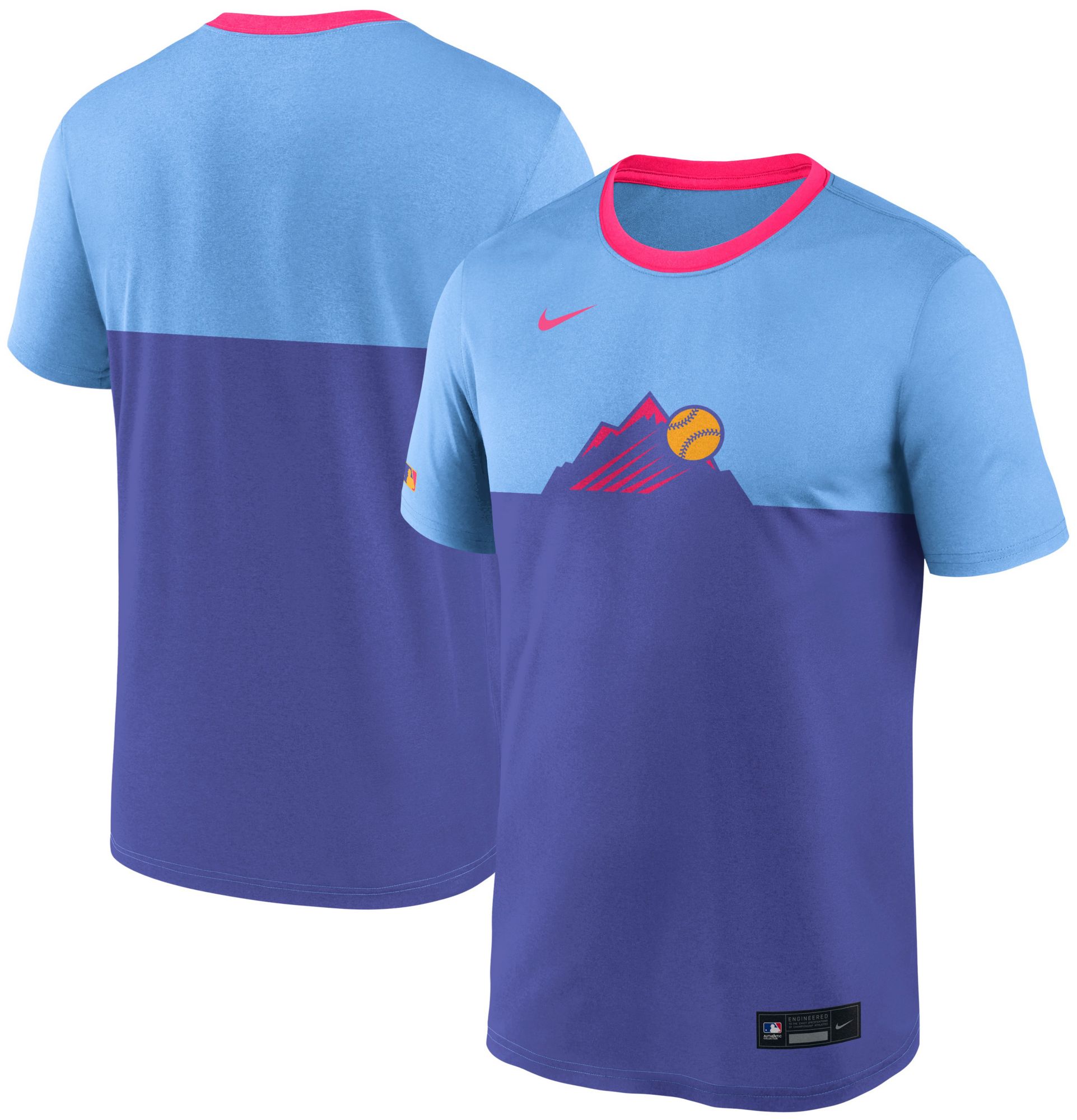 Nike Adult Colorado Rockies City Connect Blue Legend T-Shirt product image