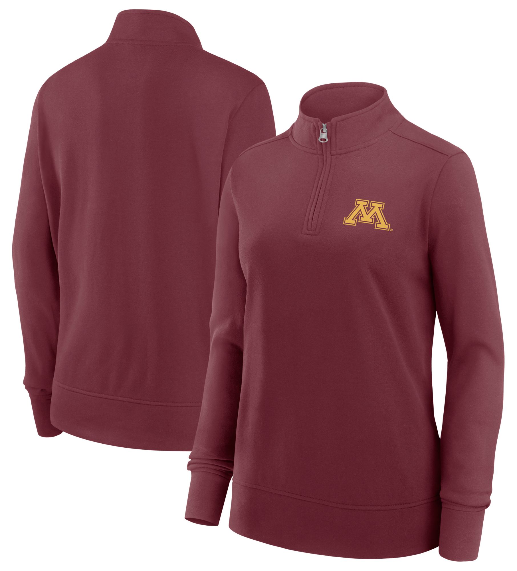 Logo Athletic Women's Minnesota Golden Gophers Maroon Terry Logo Quarter-Zip product image