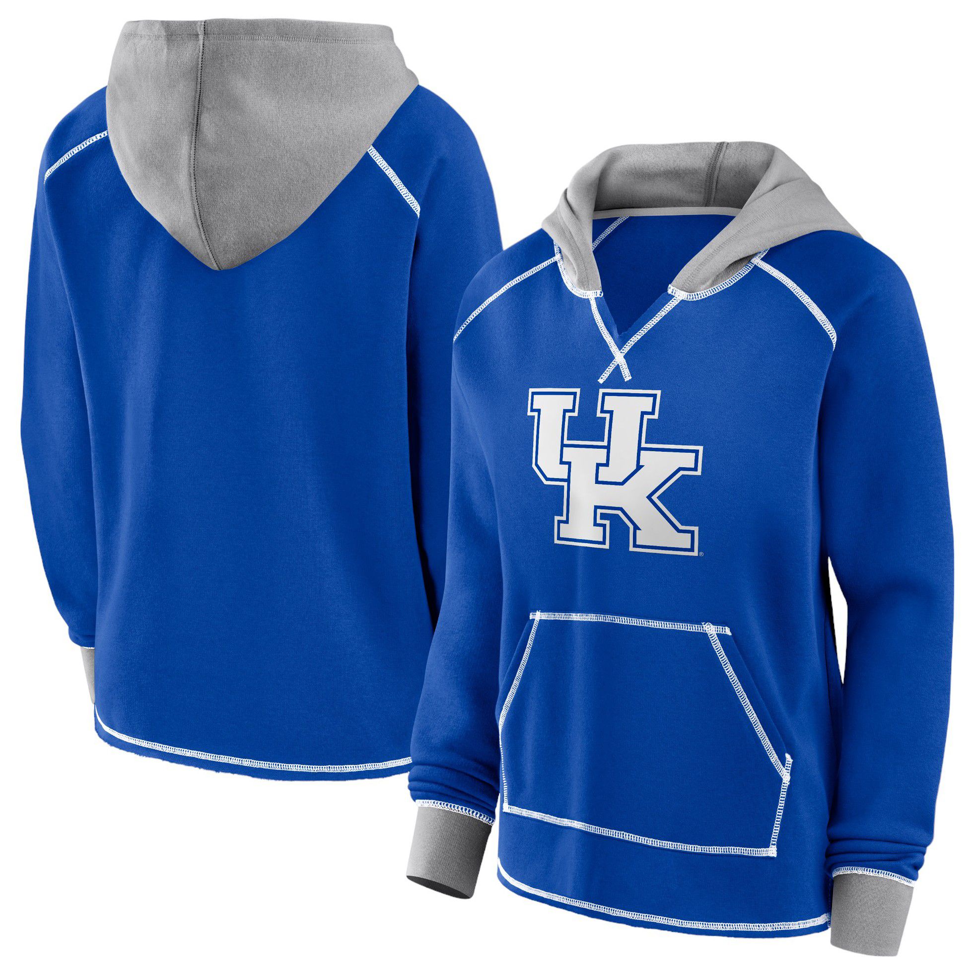 Logo Athletic Women's Kentucky Wildcats Blue Boom Logo Fleece Pullover Hoodie product image