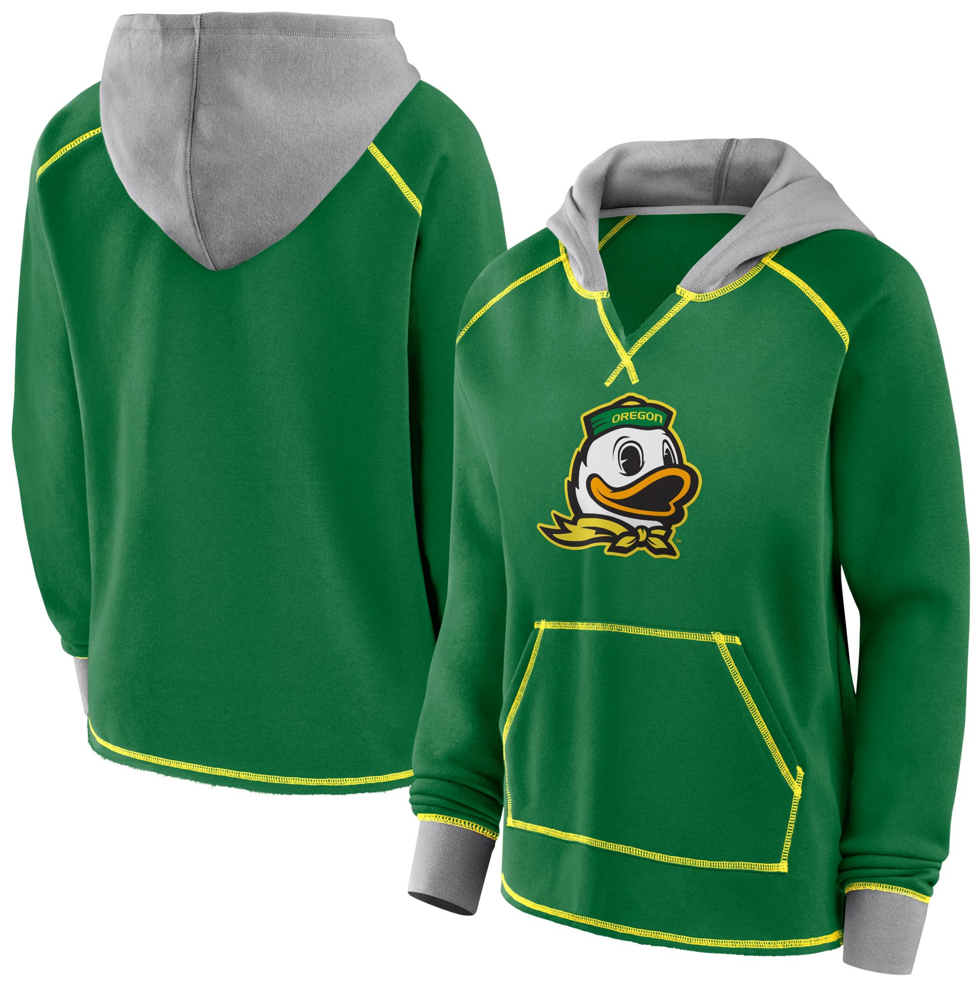 NCAA Women's Oregon Ducks Green Boom Logo Fleece Pullover Hoodie product image
