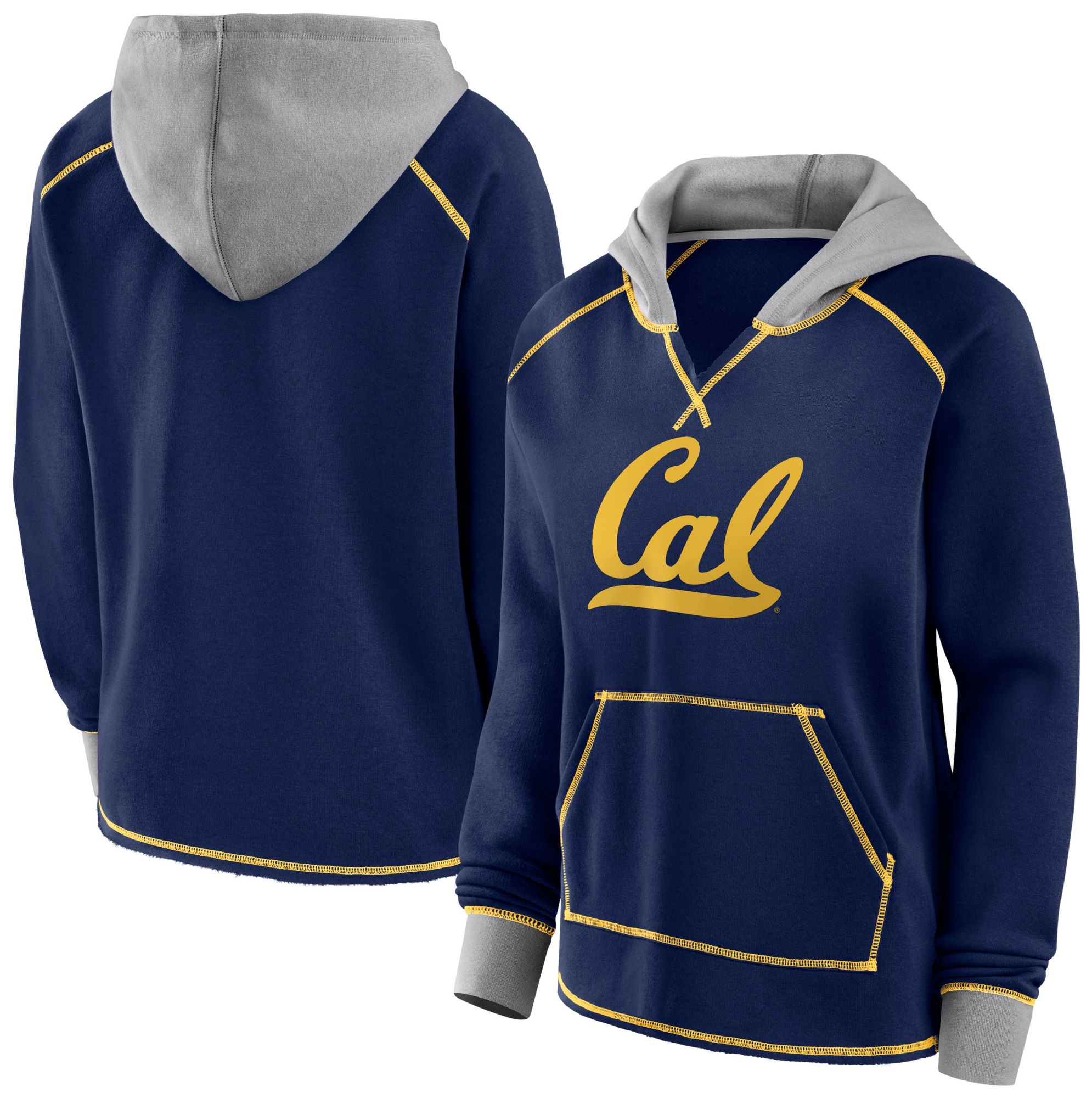 NCAA Women's Cal Golden Bears Blue Boom Logo Fleece Pullover Hoodie product image