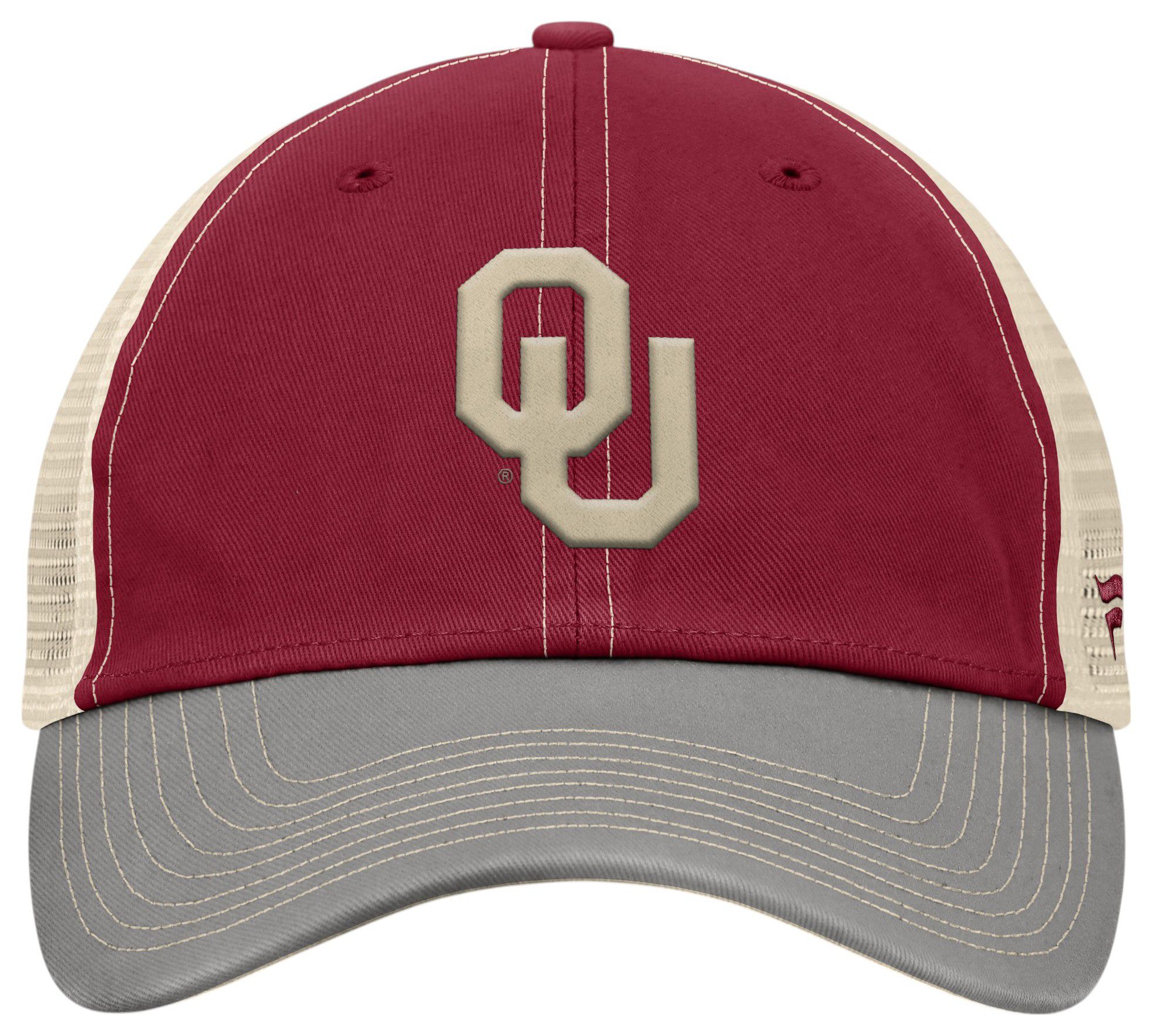 NCAA Adult Oklahoma Sooners Cardinal Adjustable Victory Evergreen Trailway Hat product image