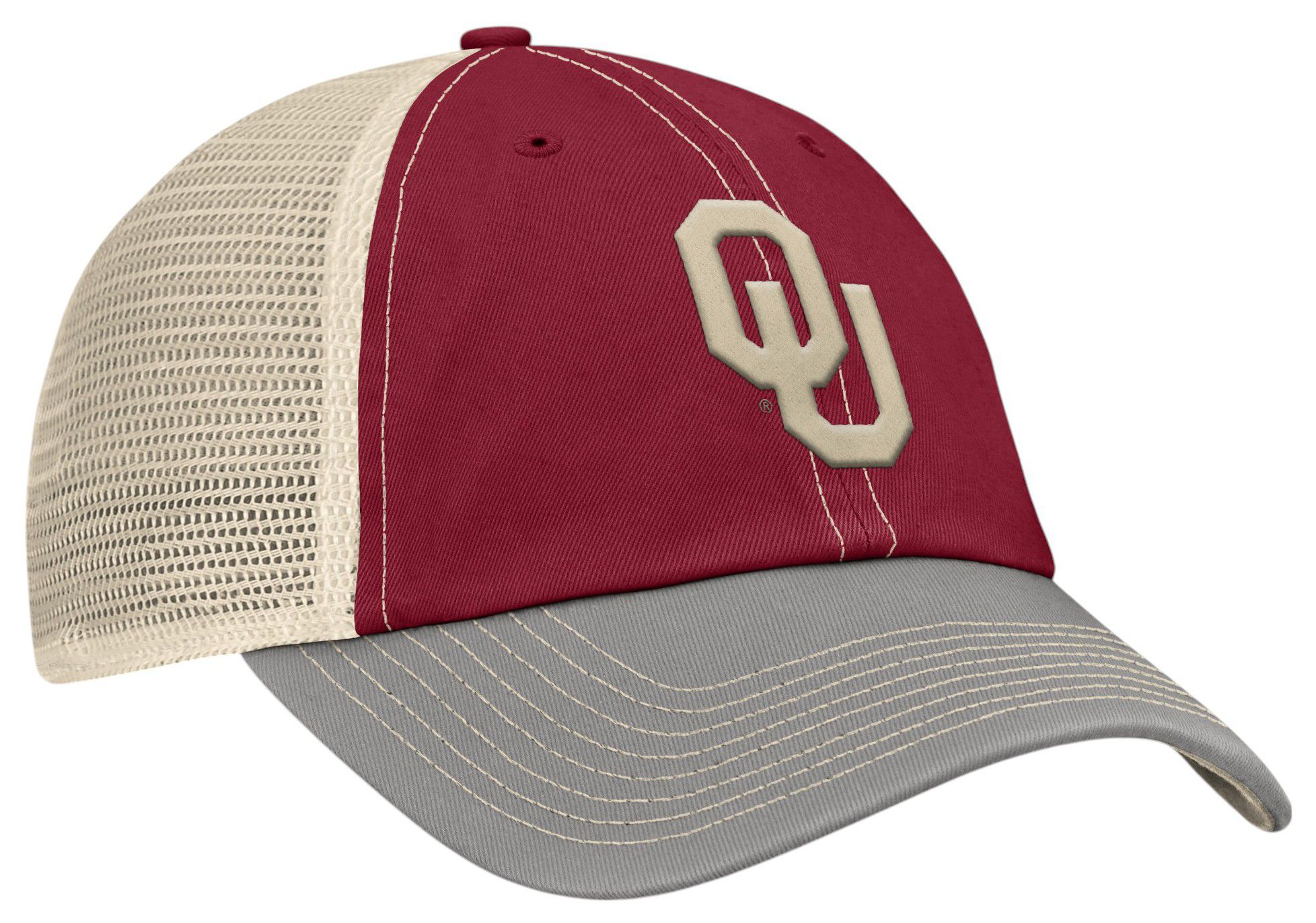 NCAA Adult Oklahoma Sooners Cardinal Adjustable Victory Evergreen Trailway Hat product image