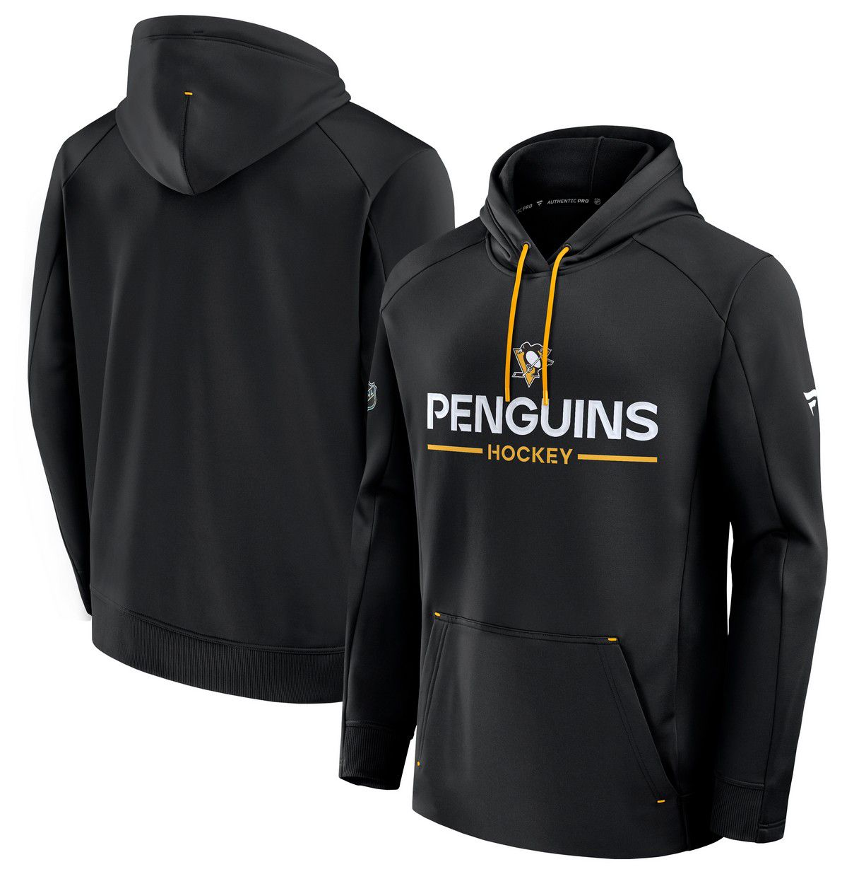 NHL Men's Pittsburgh Penguins Black Authentic Pro Rink Pullover Hoodie product image