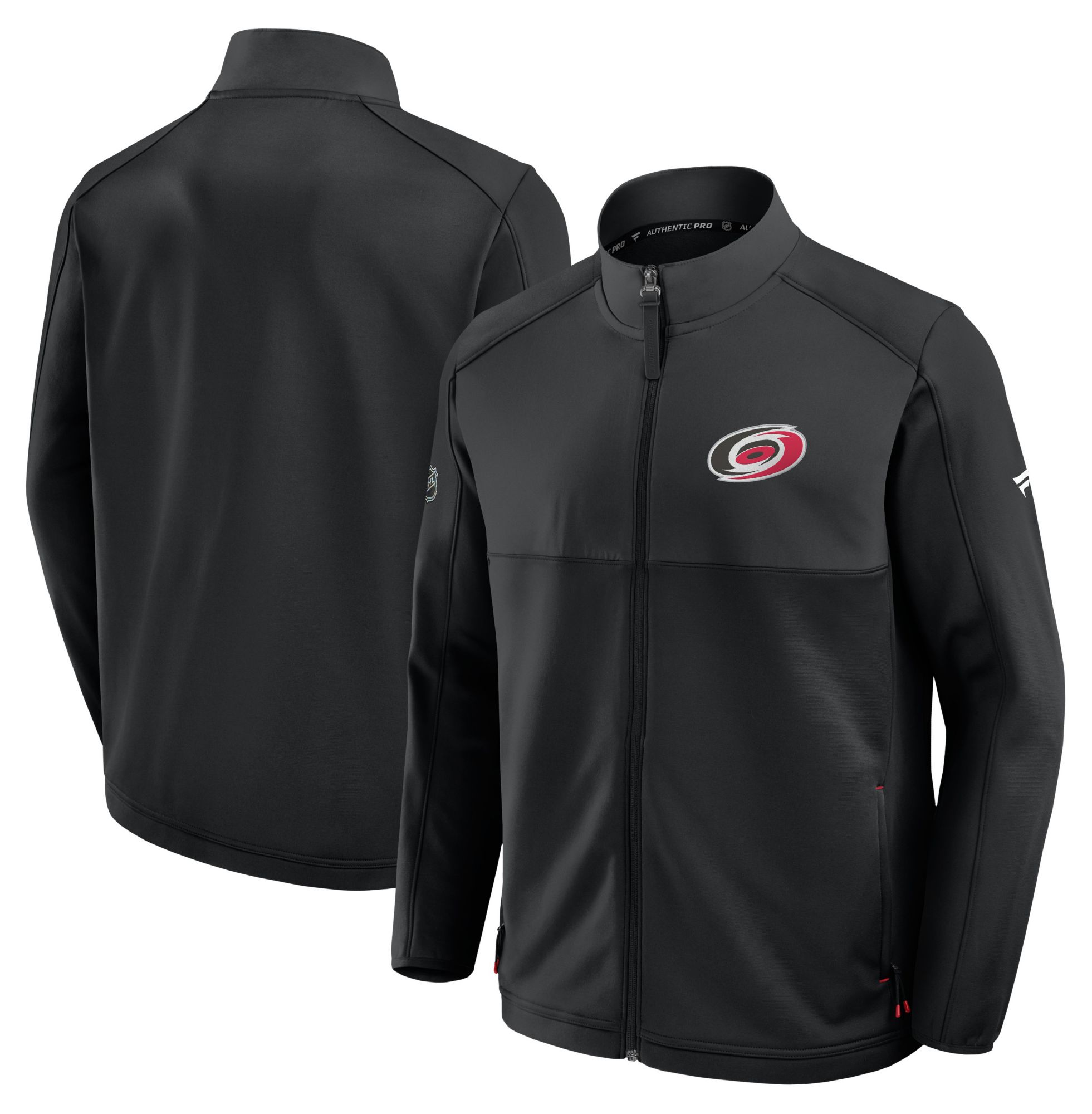 NHL Men's Carolina Hurricanes Black Full-Zip Fleece Jacket product image