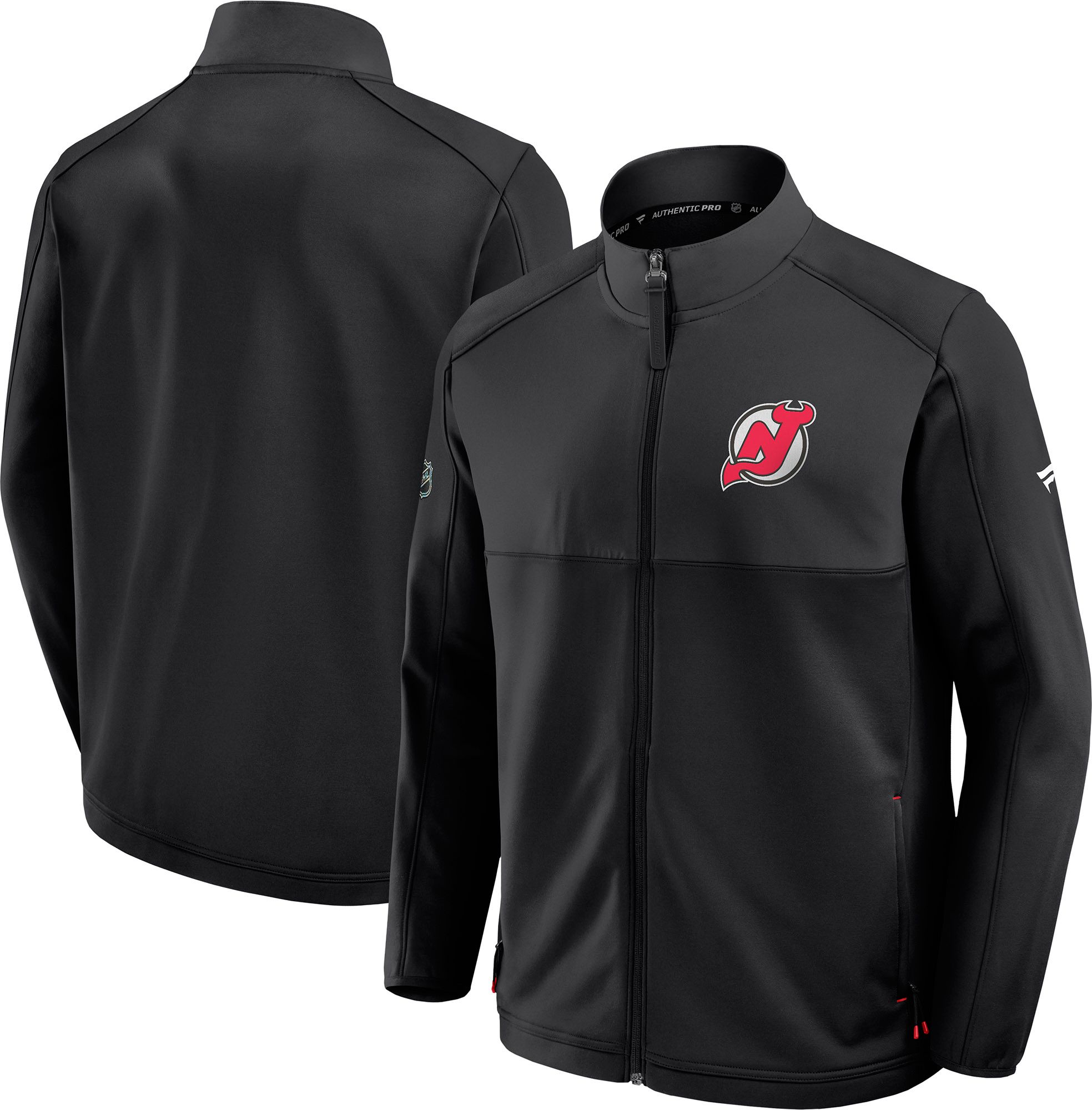 NHL Men's New Jersey Devils Black Rink Fleece Full-Zip Jacket product image