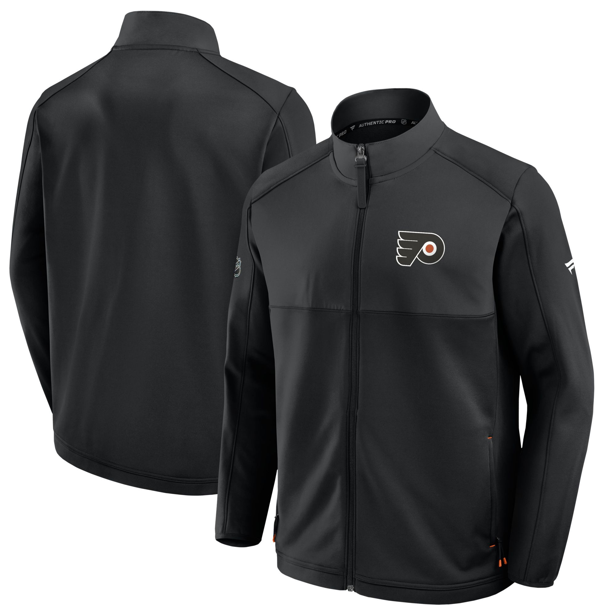 NHL Men's Philadelphia Flyers Black Rink Full-Zip Fleece Jacket product image