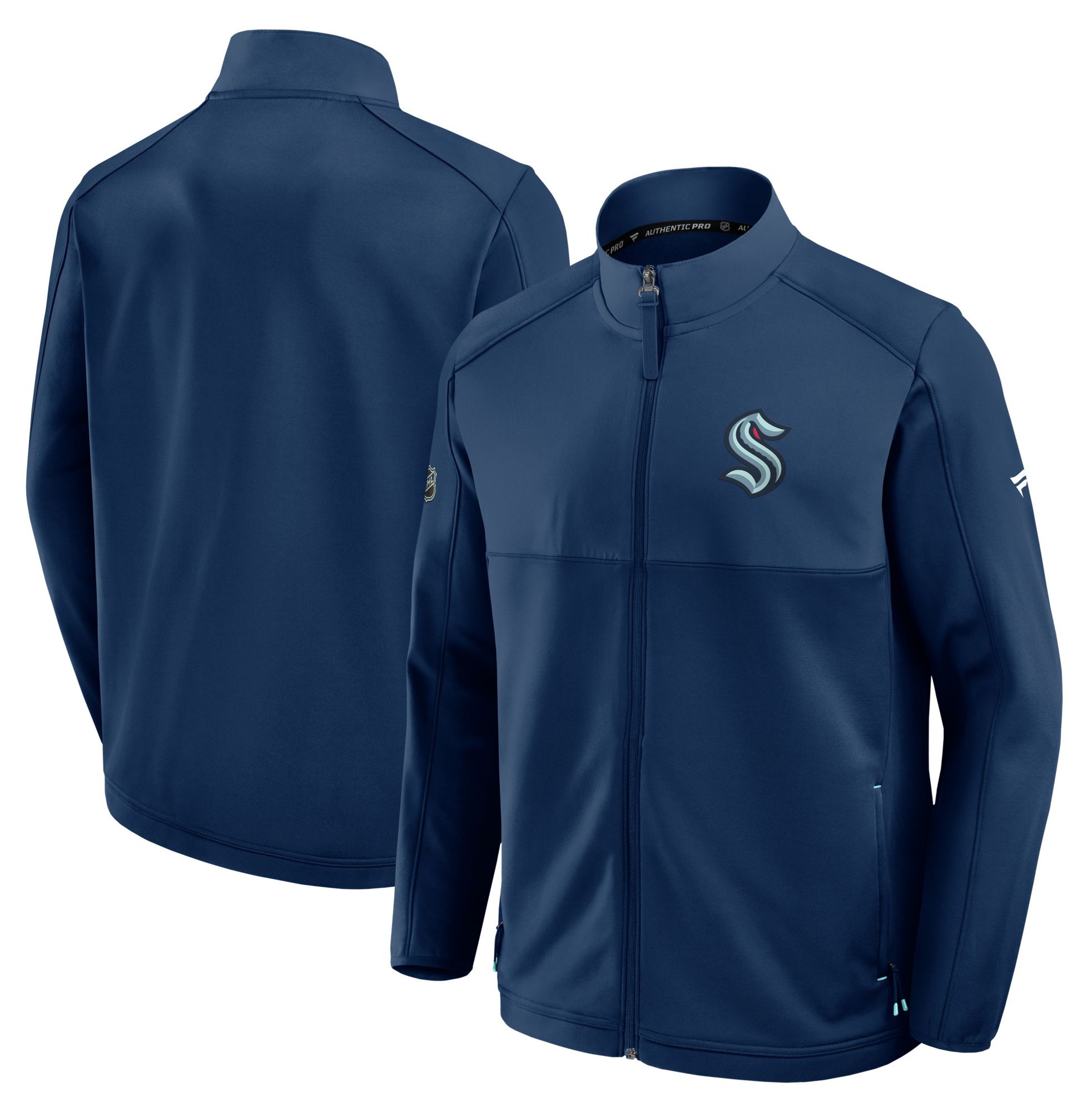 NHL Men's Seattle Kraken Navy Full-Zip Fleece Jacket product image