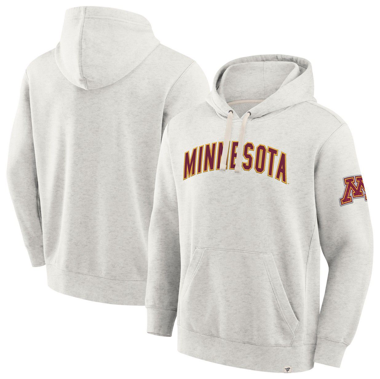 NCAA Men's Minnesota Golden Gophers Oatmeal Heritage Fleece Pullover Hoodie product image