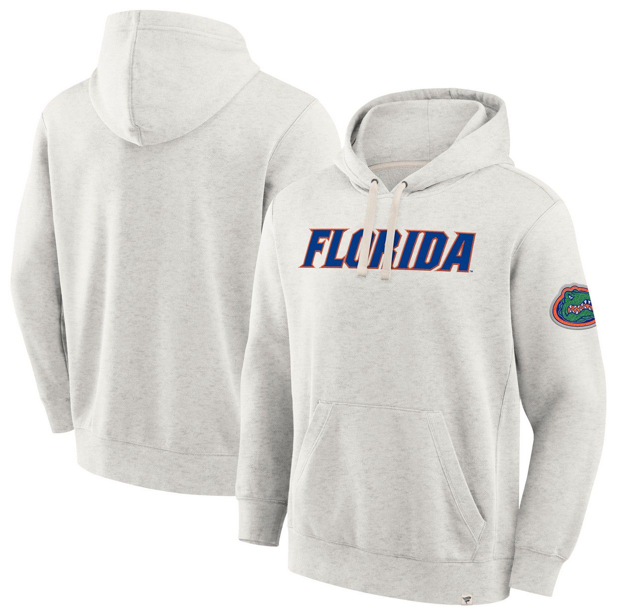NCAA Men's Florida Gators Oatmeal Heritage Fleece Pullover Hoodie product image