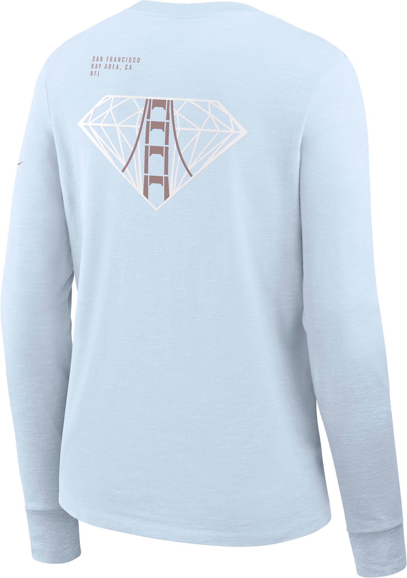 Nike Women's 2025-26 Super Bowl LX Blue Tint Slub Long Sleeve T-Shirt product image