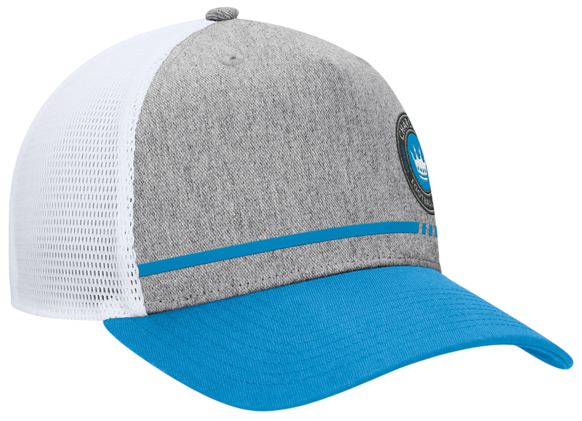 MLS Adult Charlotte FC Low Block Grey Trucker Adjustable Hat product image
