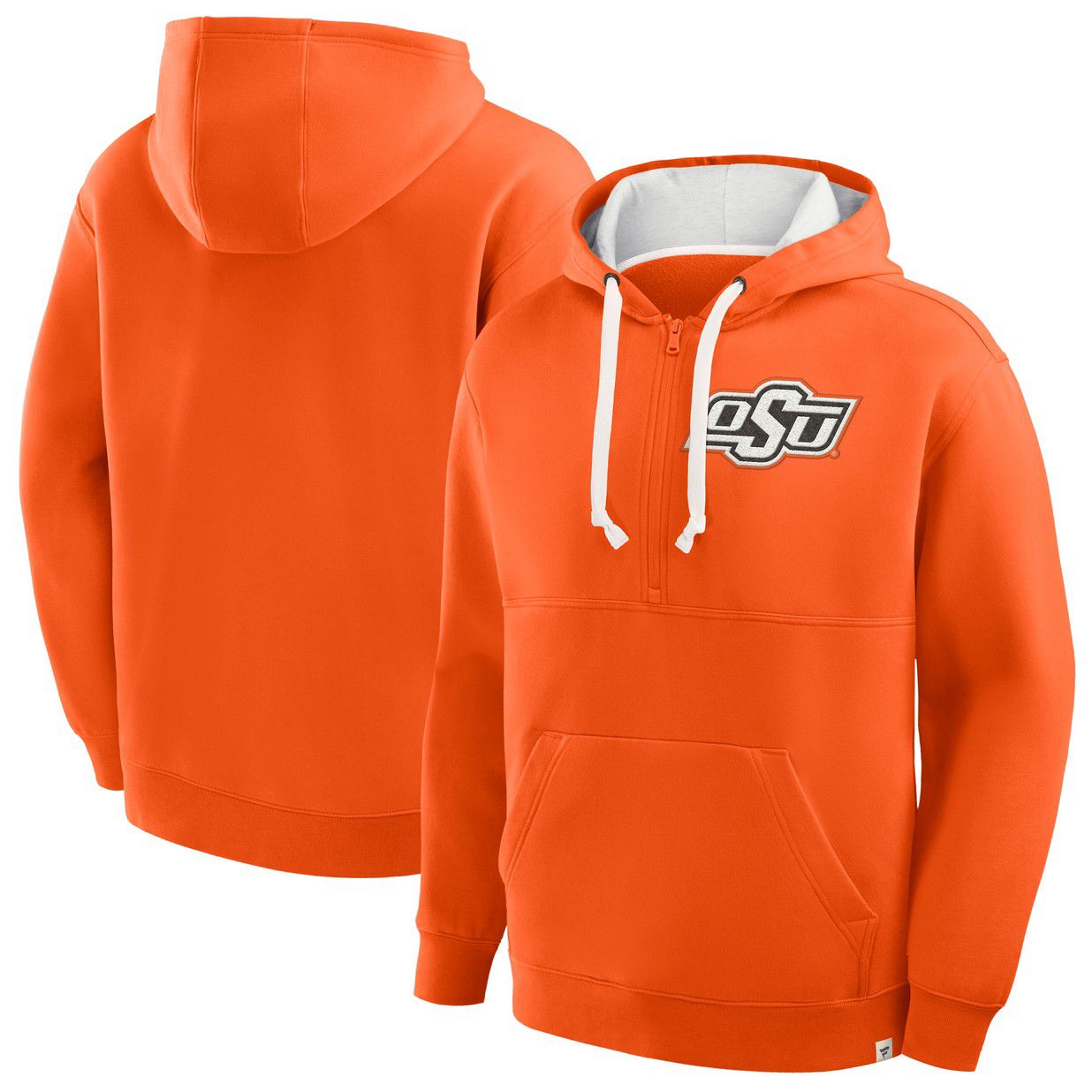 NCAA Men's Oklahoma State Cowboys Dark Orange Quarter-Zip Hoodie product image