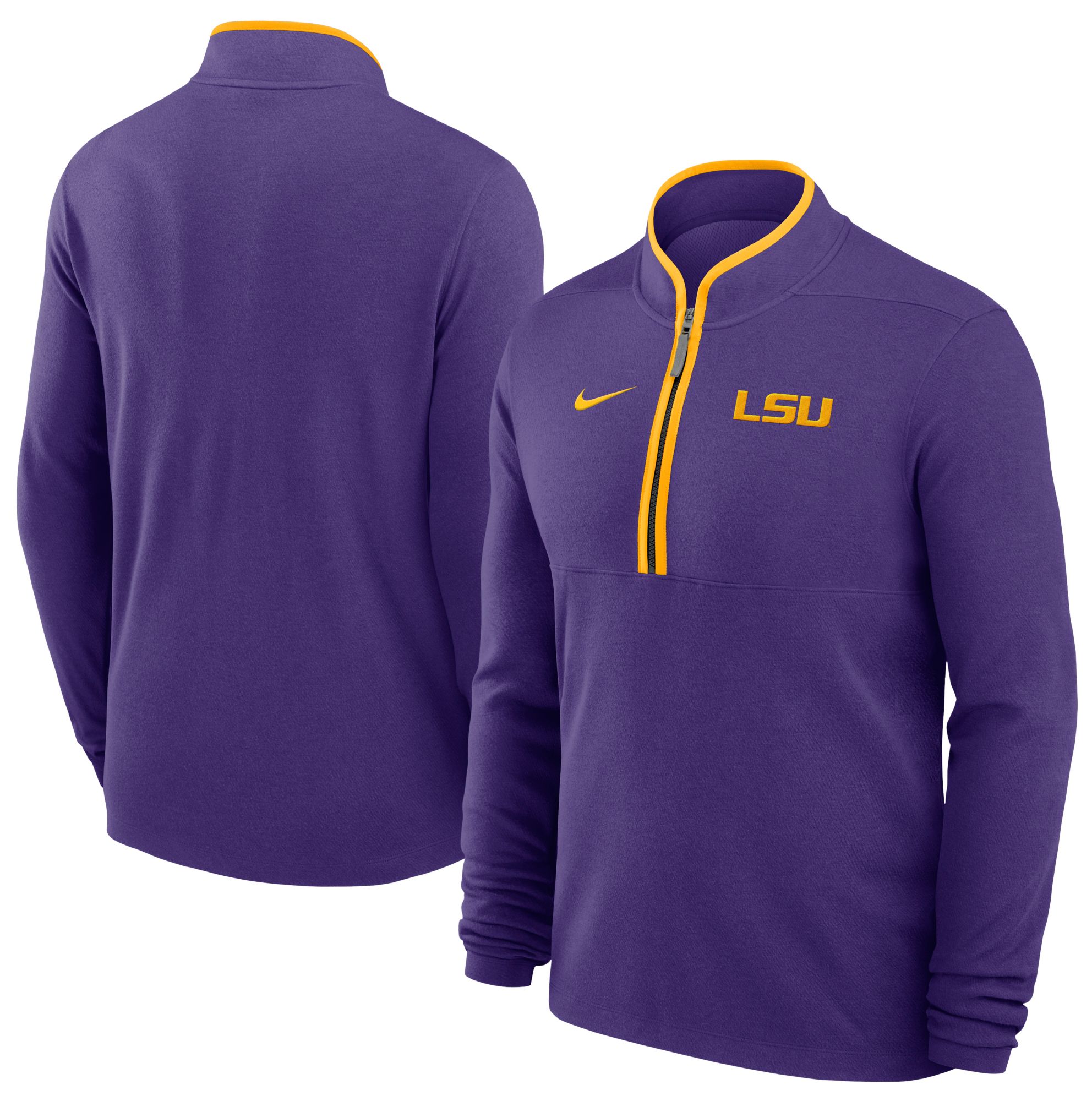 Nike Men's LSU Tigers Court Purple Basketball Victory Half-Zip Pullover product image