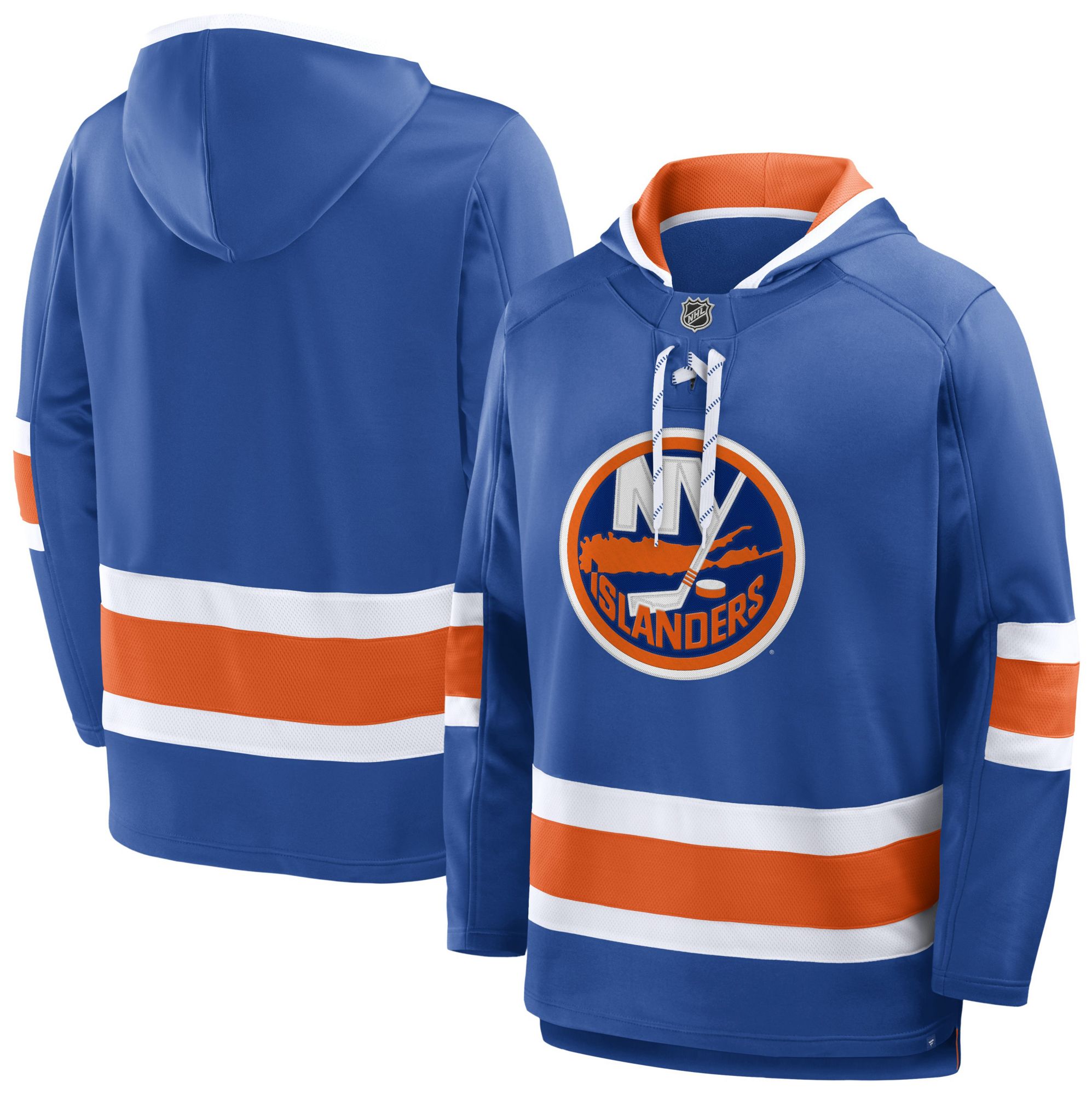 NHL Men's New York Islanders Blue Laceup Pullover Hoodie product image