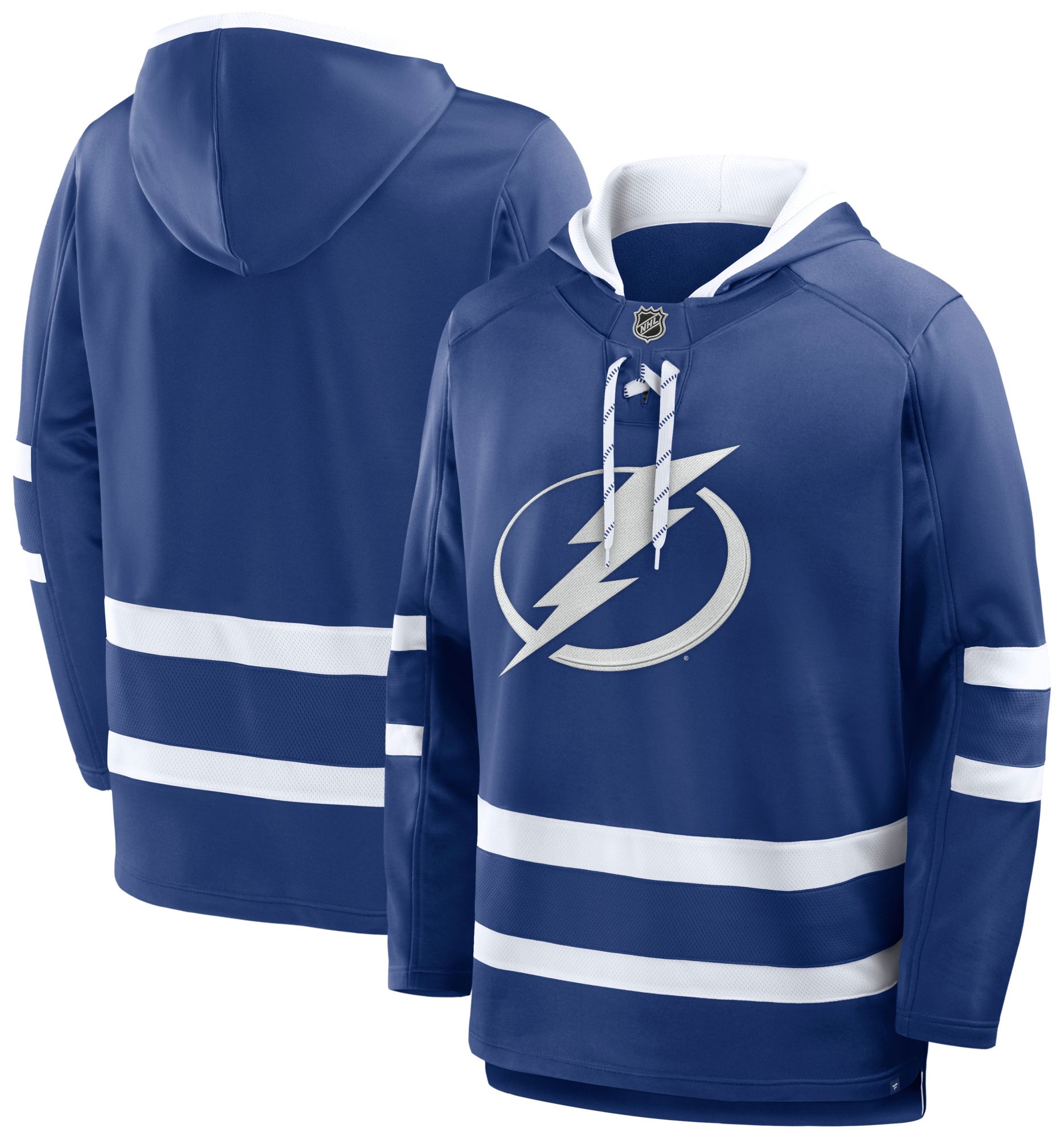 NHL Men's Tampa Bay Lightning Blue Laceup Pullover Hoodie product image