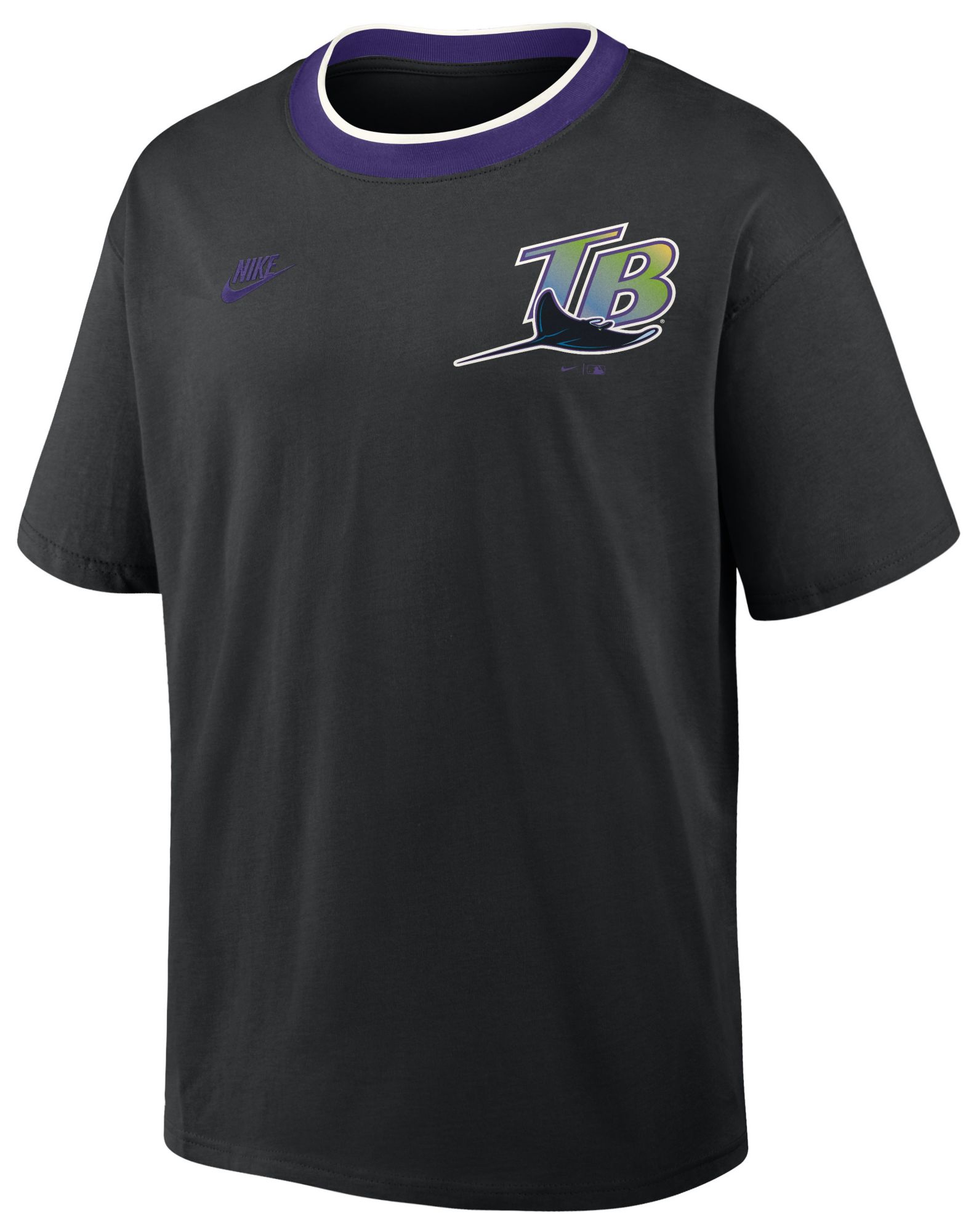 Nike Men's Tampa Bay Rays Black Cooperstown Air Fit T-Shirt product image