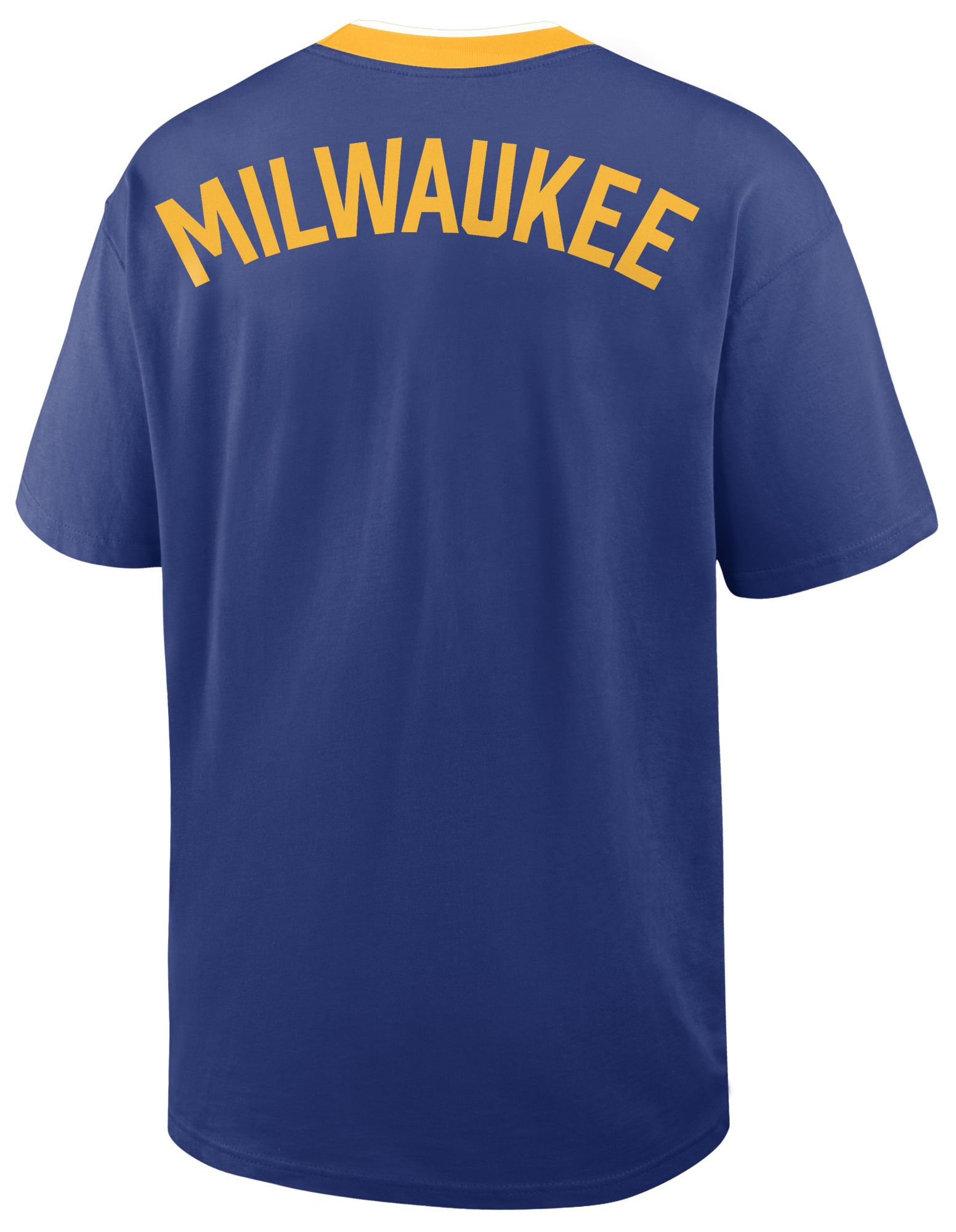 Nike Men's Milwaukee Brewers Blue Cooperstown Air Fit T-Shirt product image