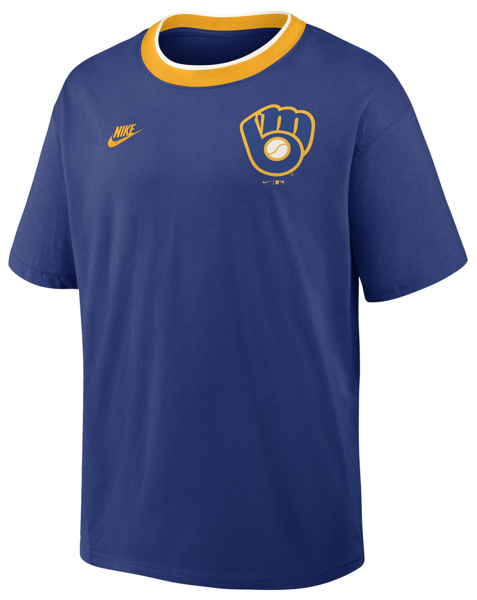 Nike Men's Milwaukee Brewers Blue Cooperstown Air Fit T-Shirt product image