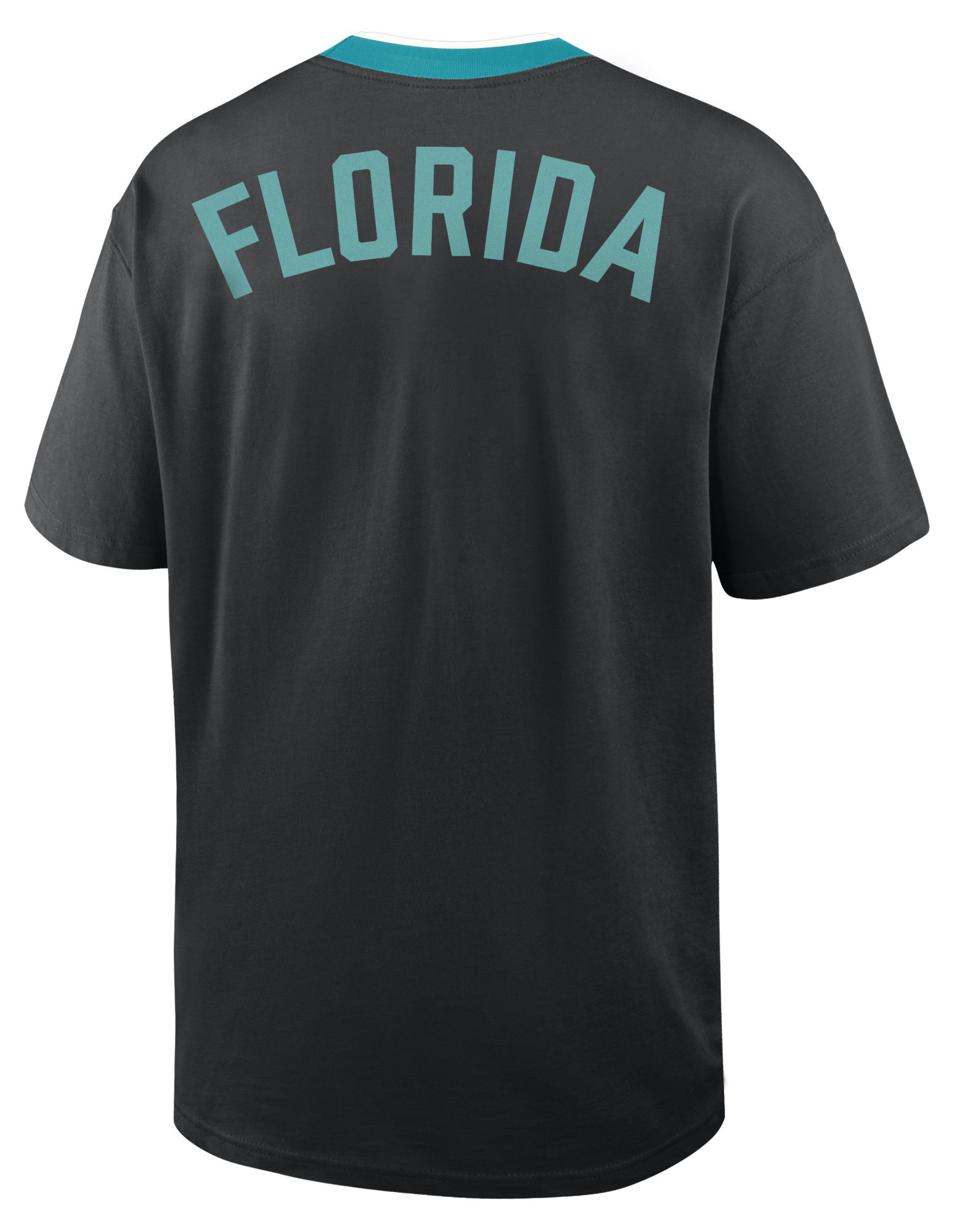 Nike Men's Miami Marlins Black Cooperstown Air Fit T-Shirt