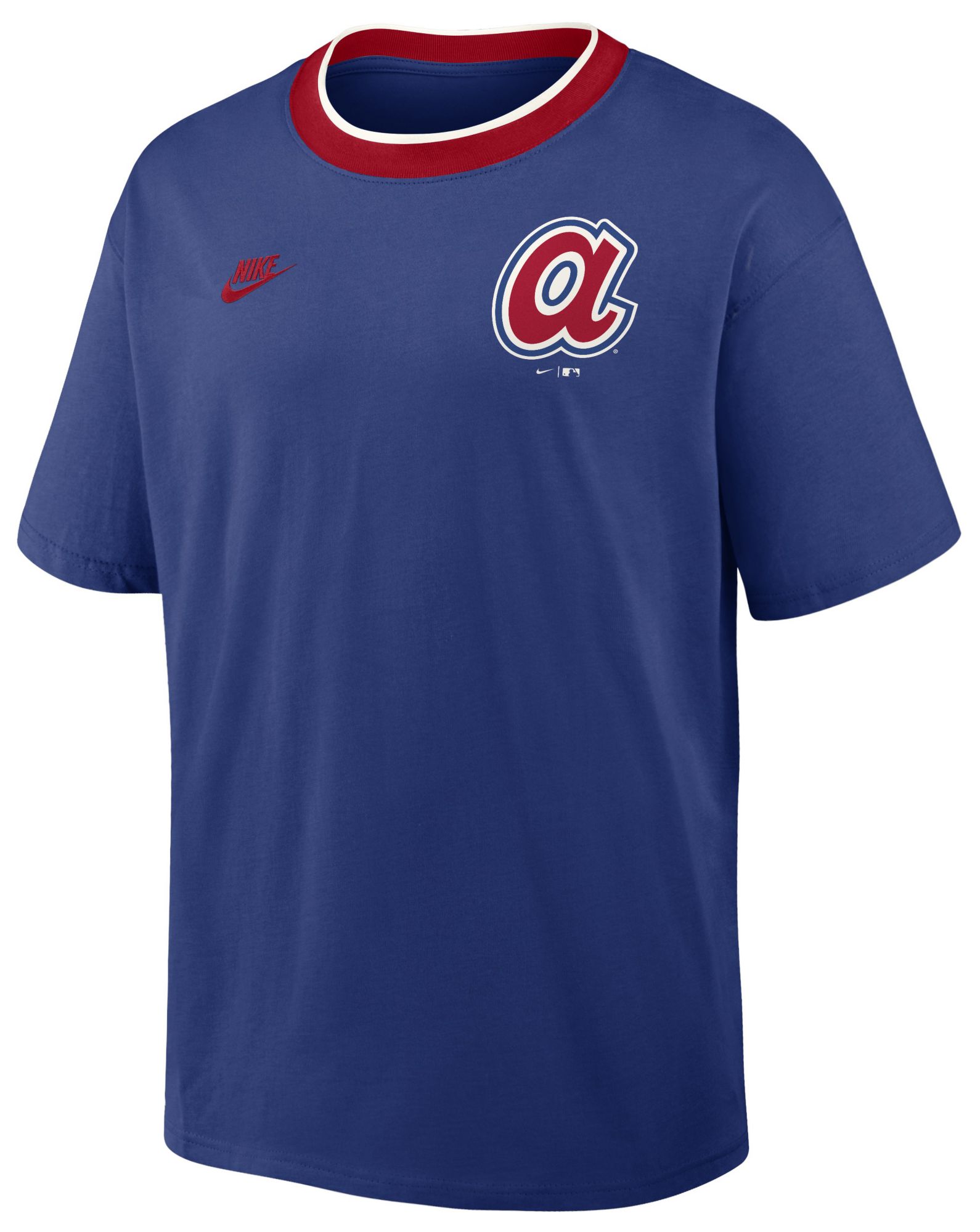 Nike Men's Atlanta Braves Blue Cooperstown Air Fit T-Shirt product image