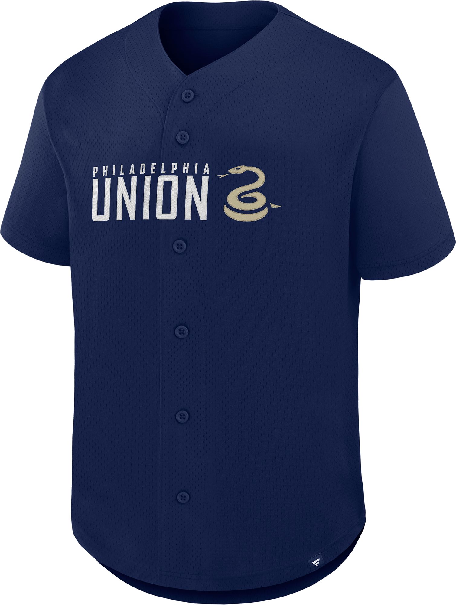 MLS Adult Philadelphia Union Athletic Navy Baseball Jersey product image