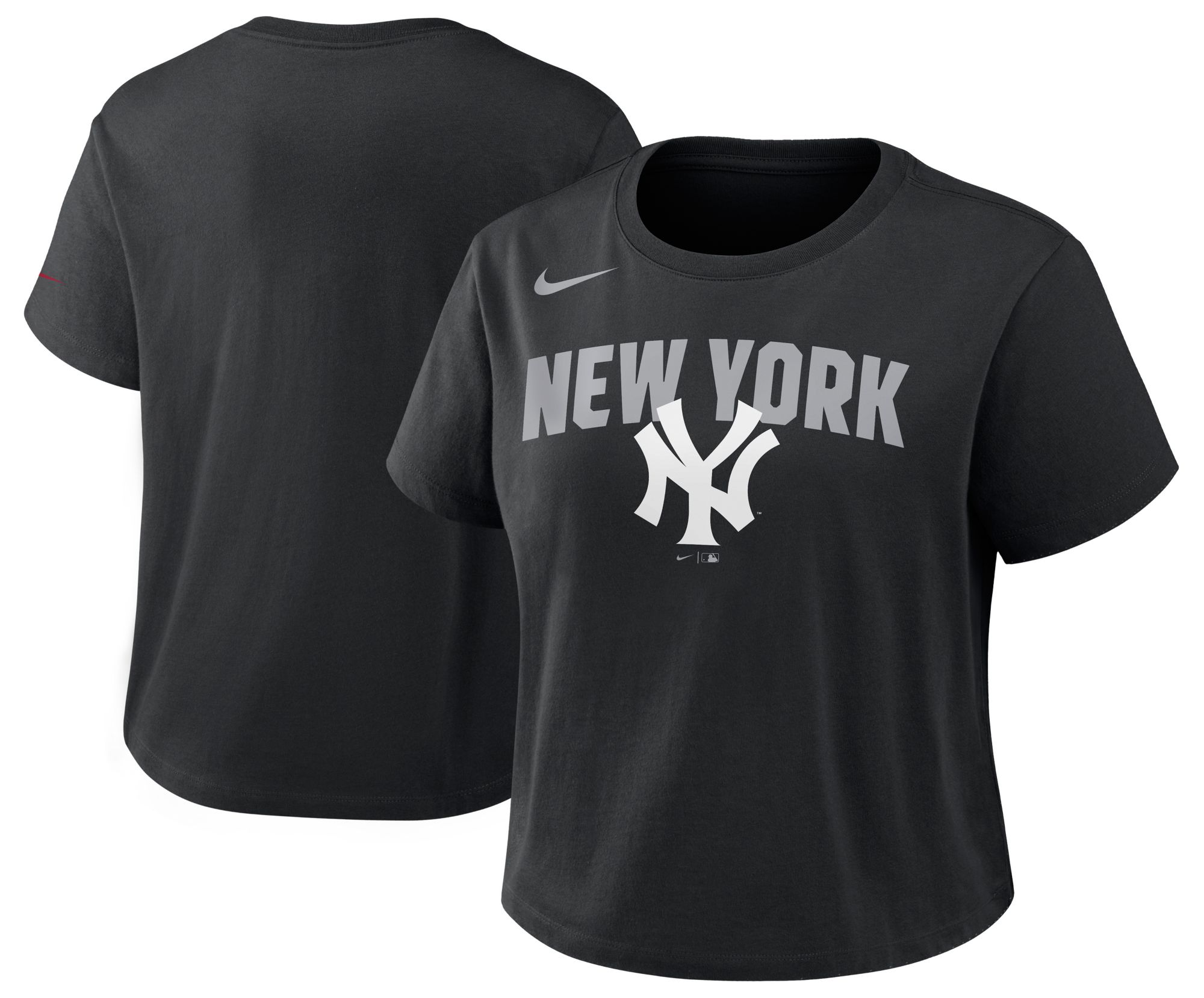 Nike Women's New York Yankees Black Cropped T-Shirt product image