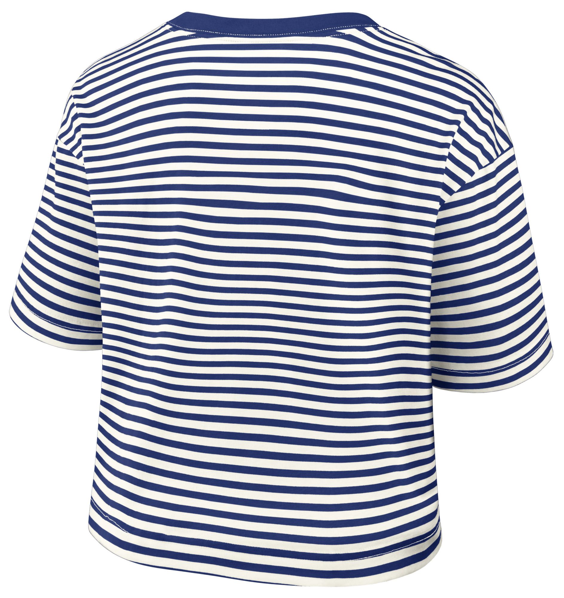 Nike Women's Atlanta Braves Blue Cotton Striped T-Shirt product image