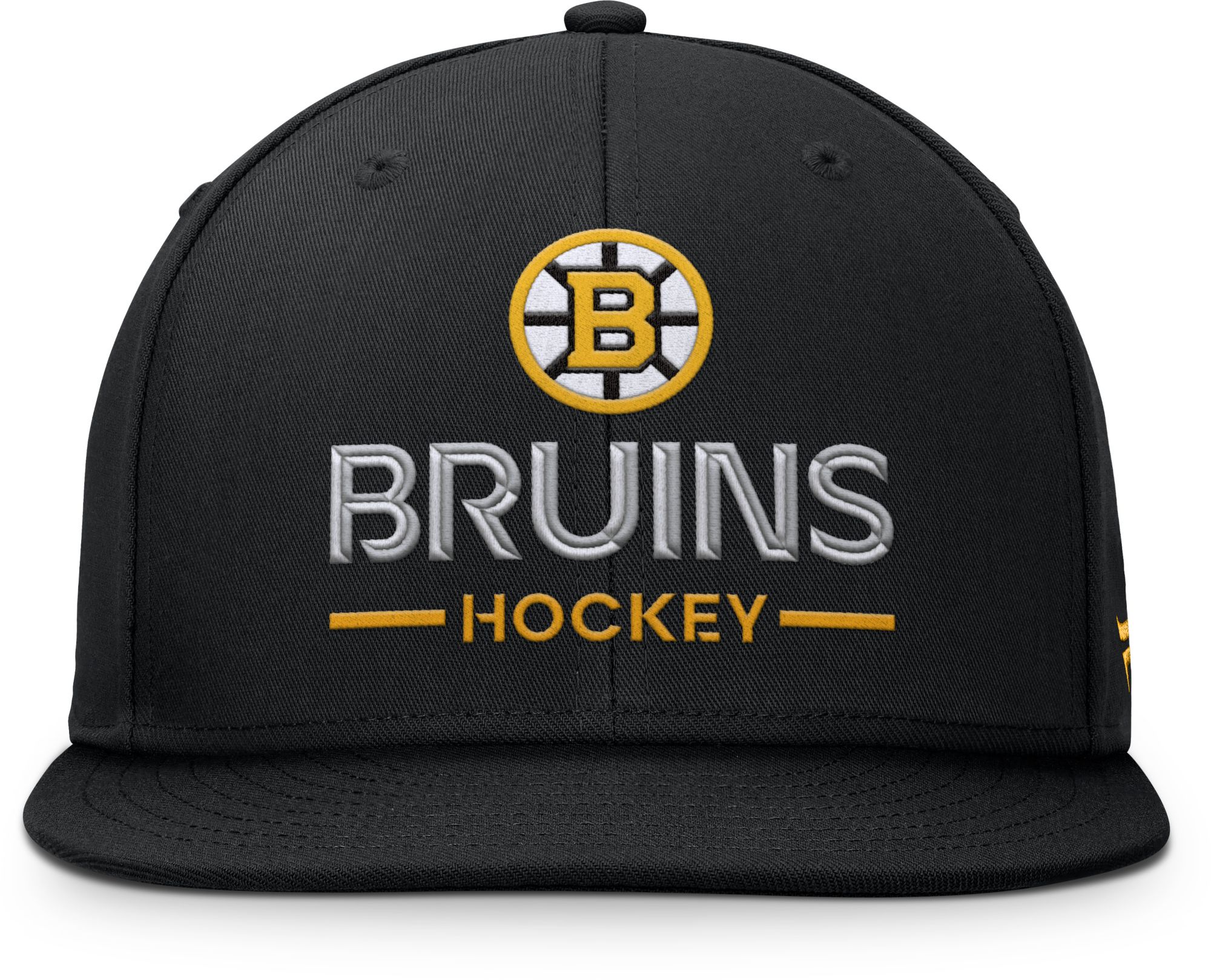 NHL Adult Boston Bruins Black Rink Structured Adjustable Hat product image