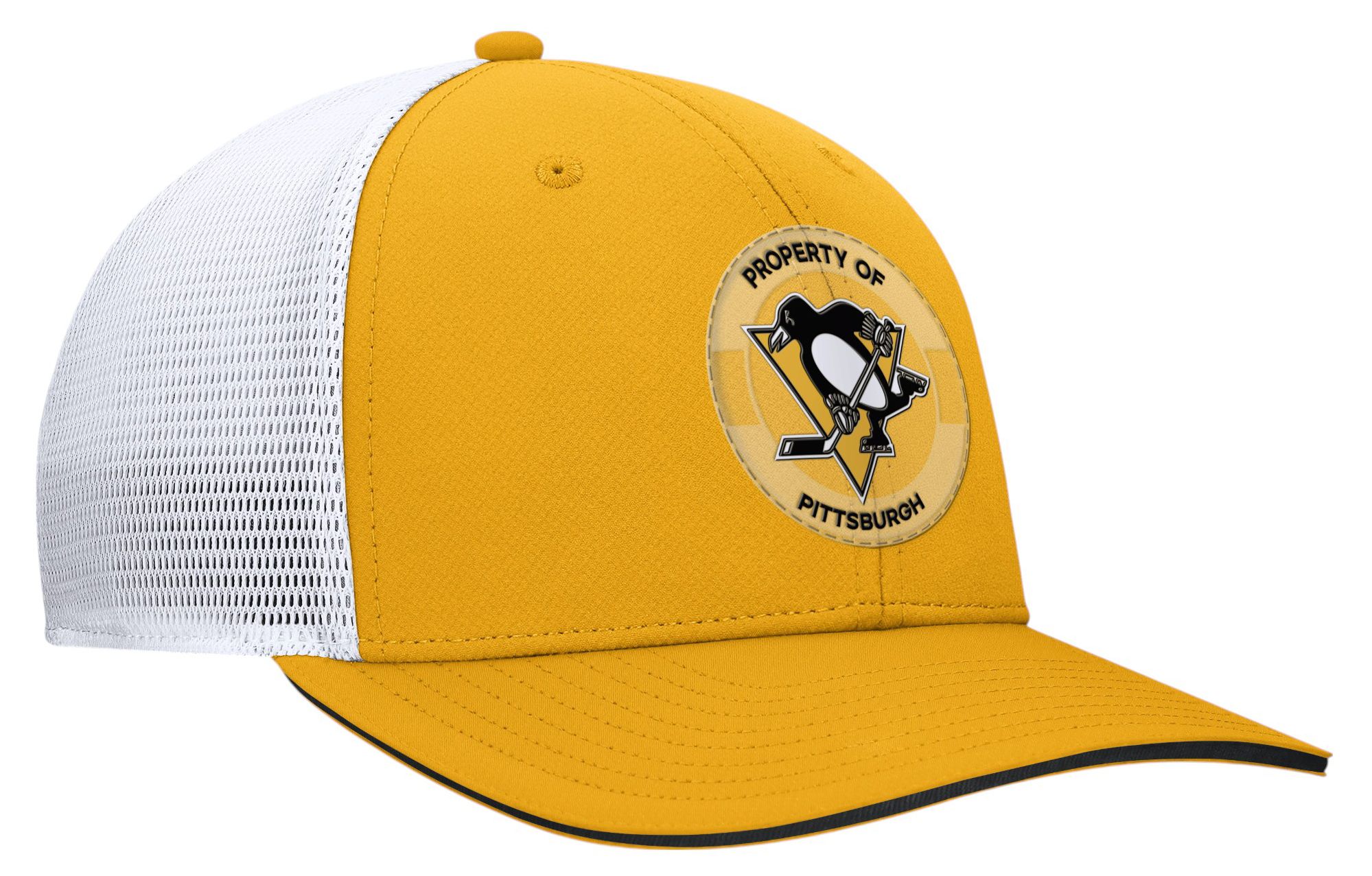 NHL Adult Pittsburgh Penguins Yellow Structured Adjustable Hat product image