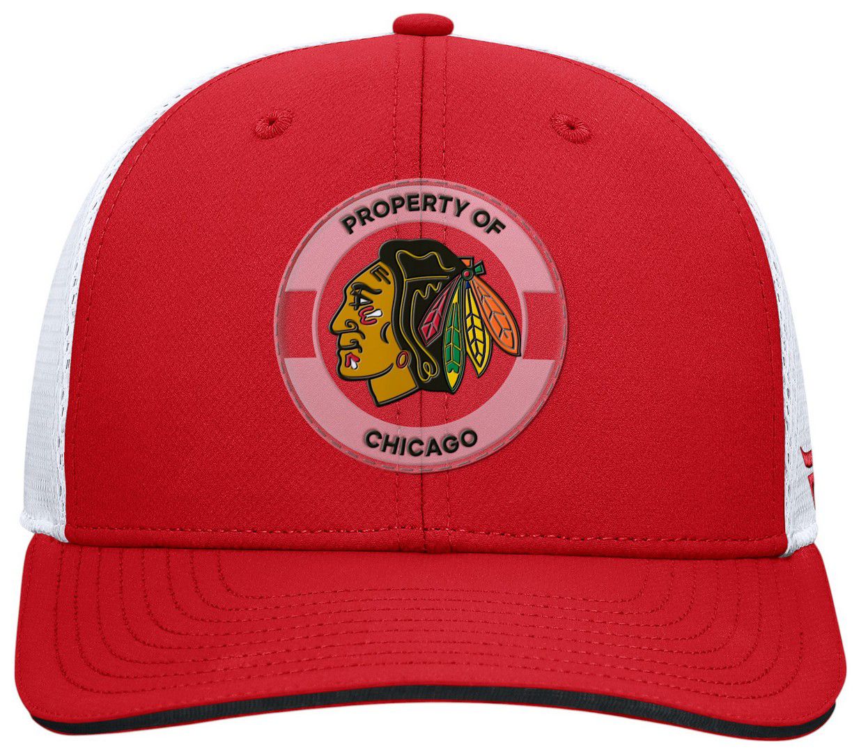 NHL Adult Chicago Blackhawks Red Structured Adjustable Hat product image