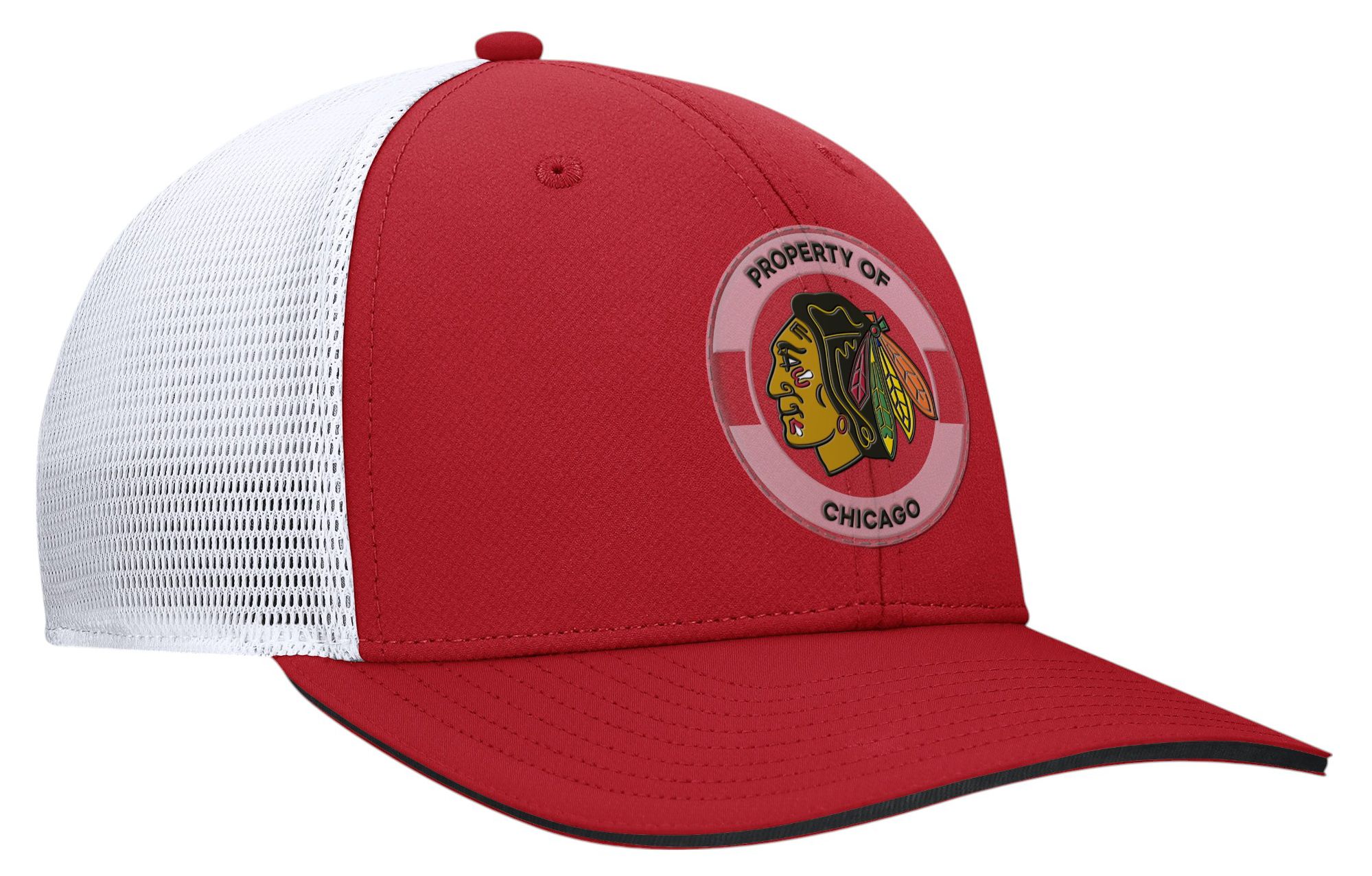 NHL Adult Chicago Blackhawks Red Structured Adjustable Hat product image