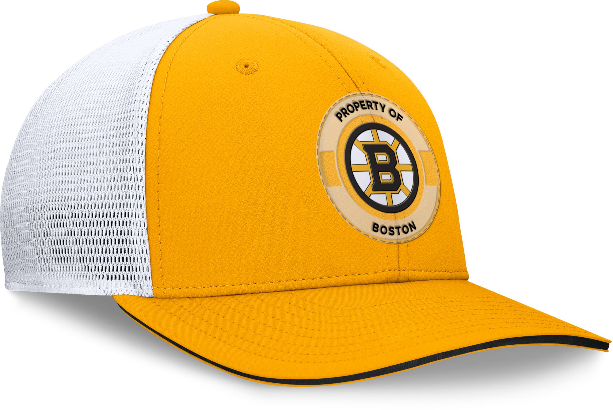 NHL Adult Boston Bruins Yellow Structured Adjustable Hat product image
