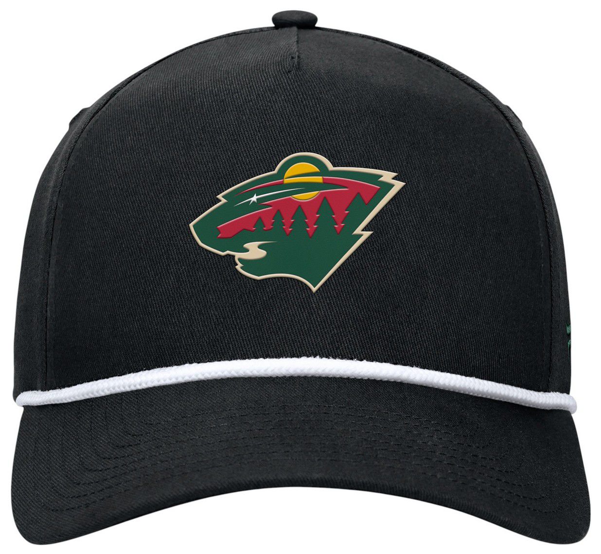 NHL Adult Minnesota Wild Black Rope Structured Adjustable Hat product image